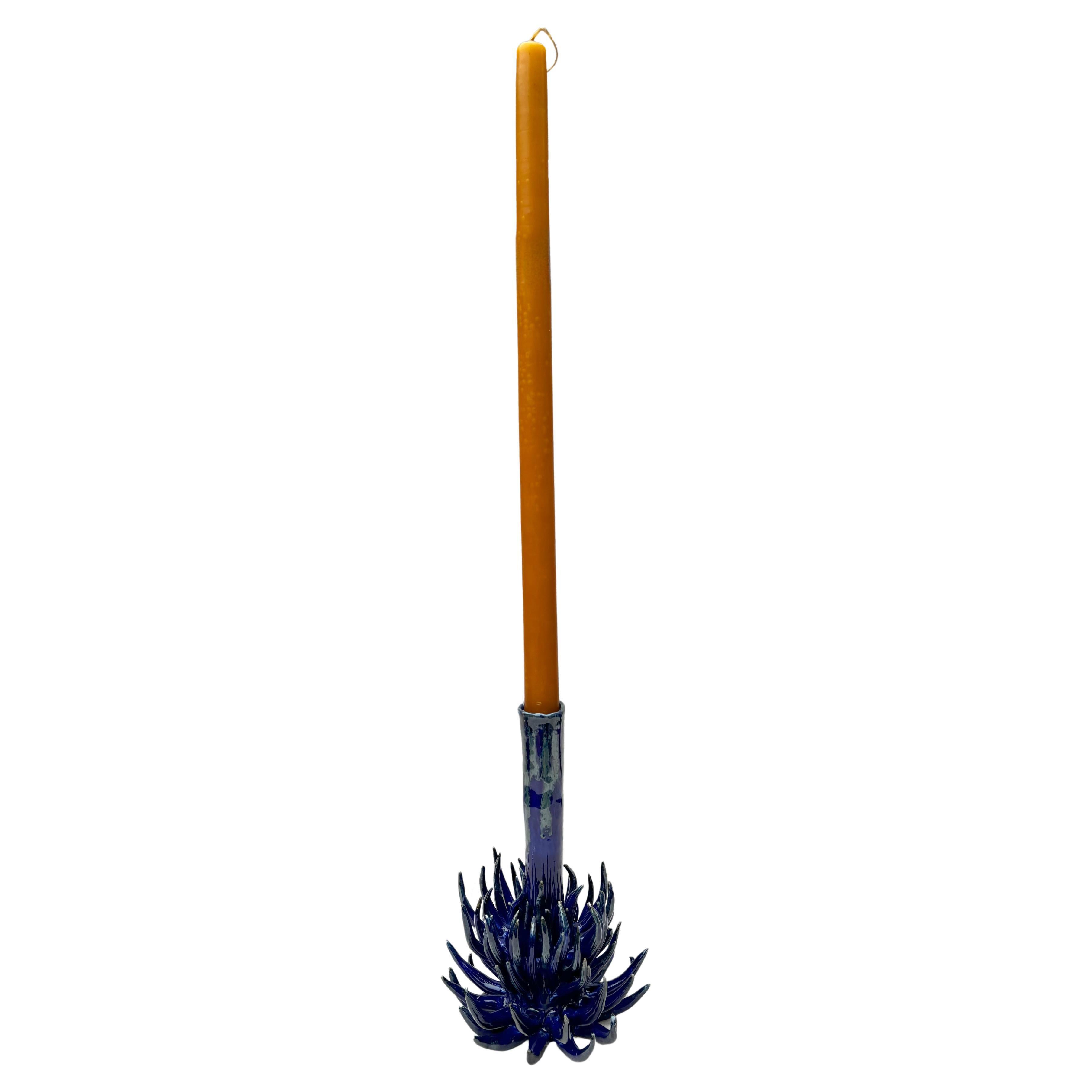 Keramischer Leuchter "Blue Bloom" , 36" H von Alexey Krupinin im Angebot