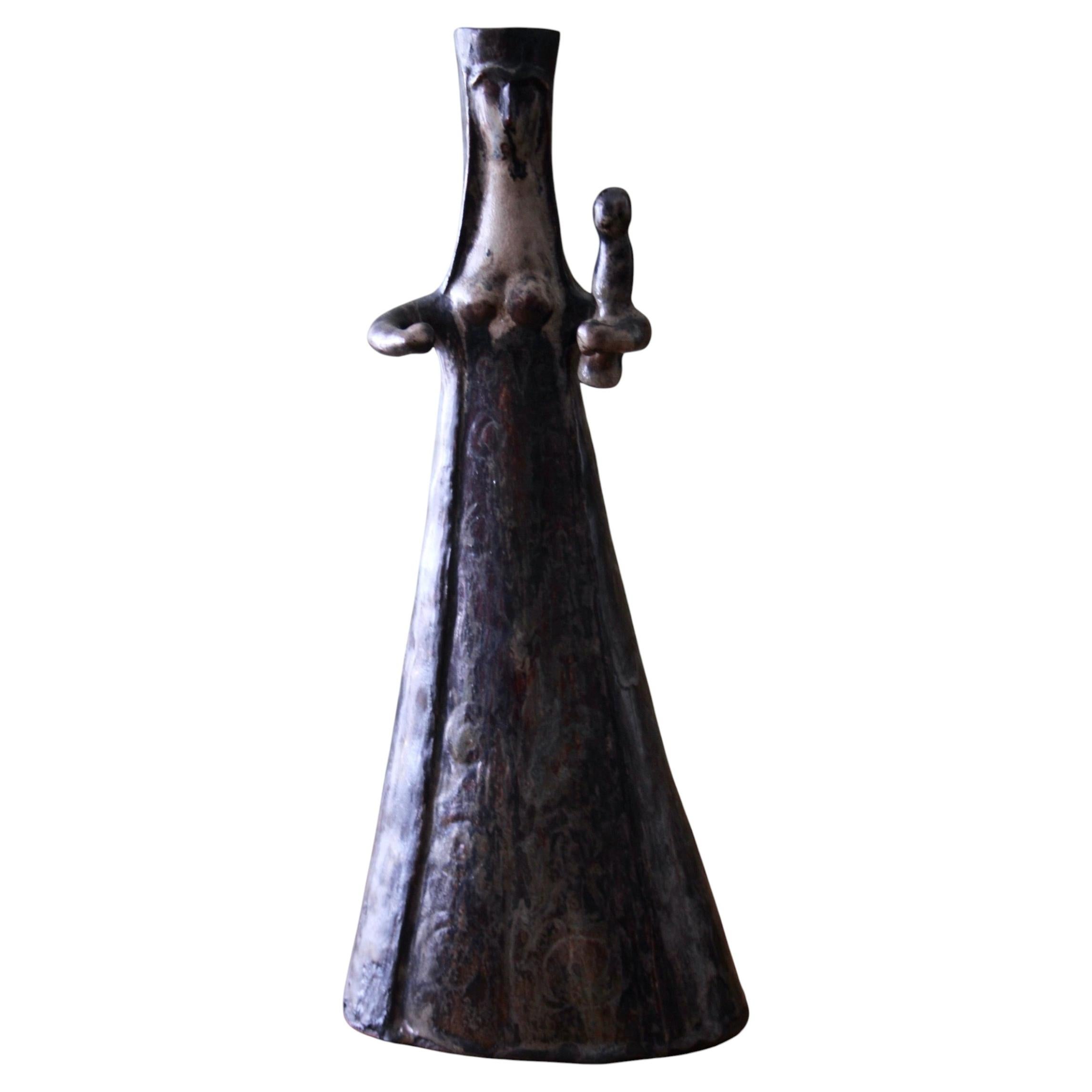 Ceramic candlestick by Menelika For Sale