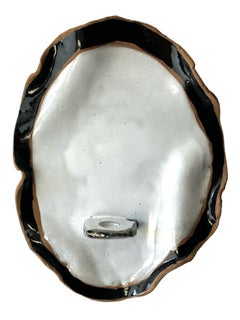 Ceramic candlestick for wall Black and White