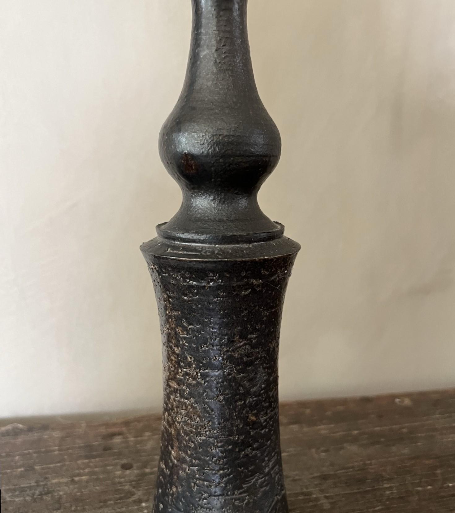 Hand-Crafted Ceramic Candlestick Jean Marais For Sale