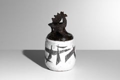 Bombonera de cerámica de Michel Carlin, Vallauris