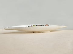 Roger Capron - Ceramic Canoe Dish with Abstract Design