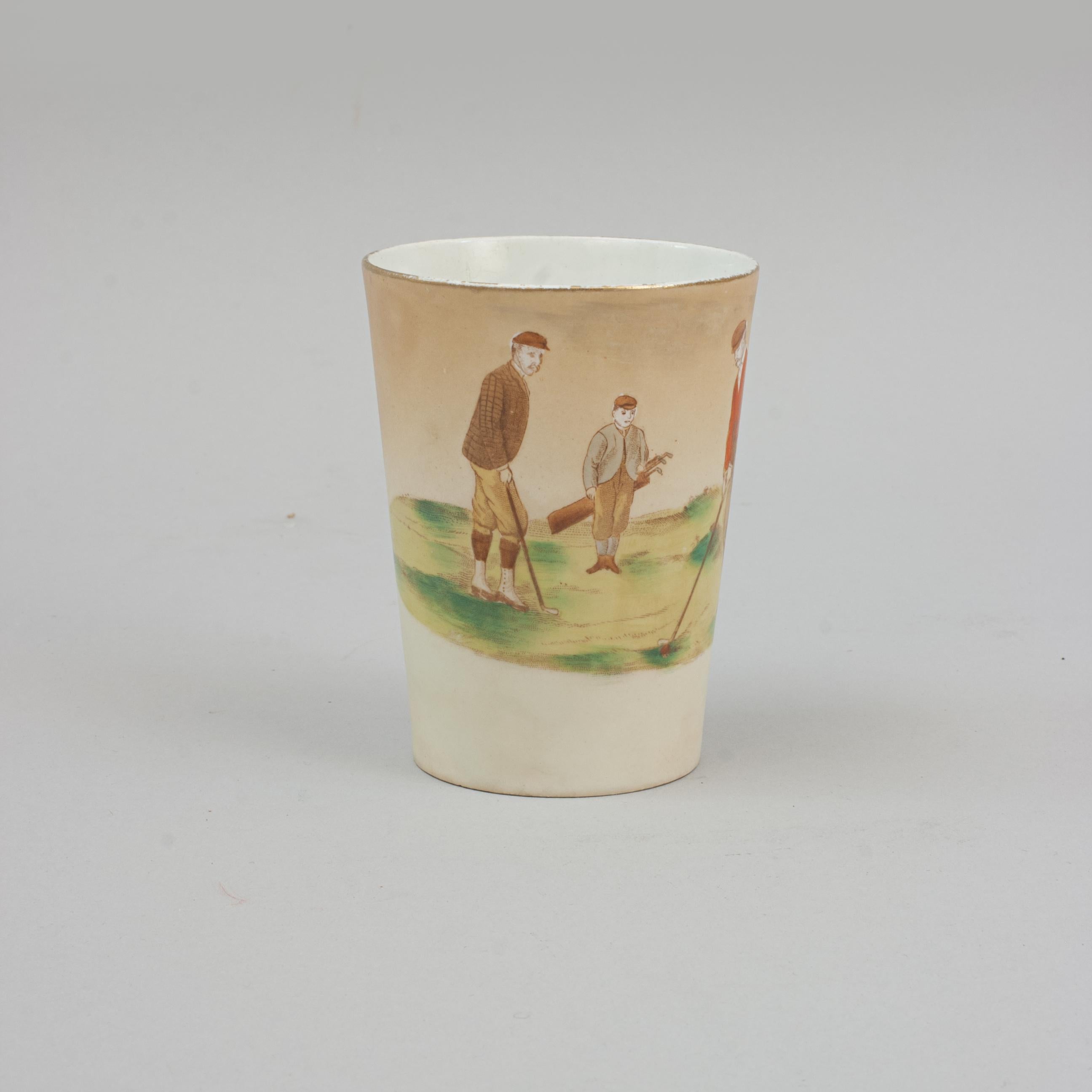 Ceramic Carlton Ware Golf Beaker For Sale 2