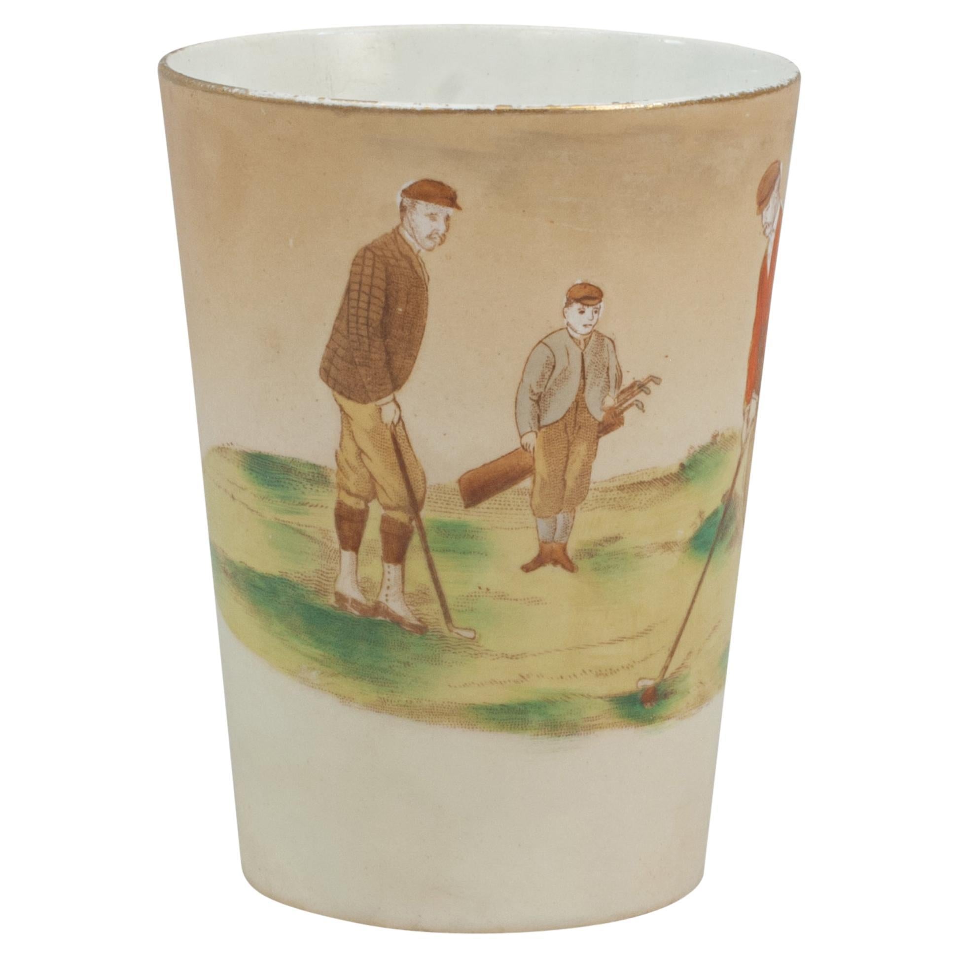 Keramik Carlton Ware Golfbecher aus Keramik