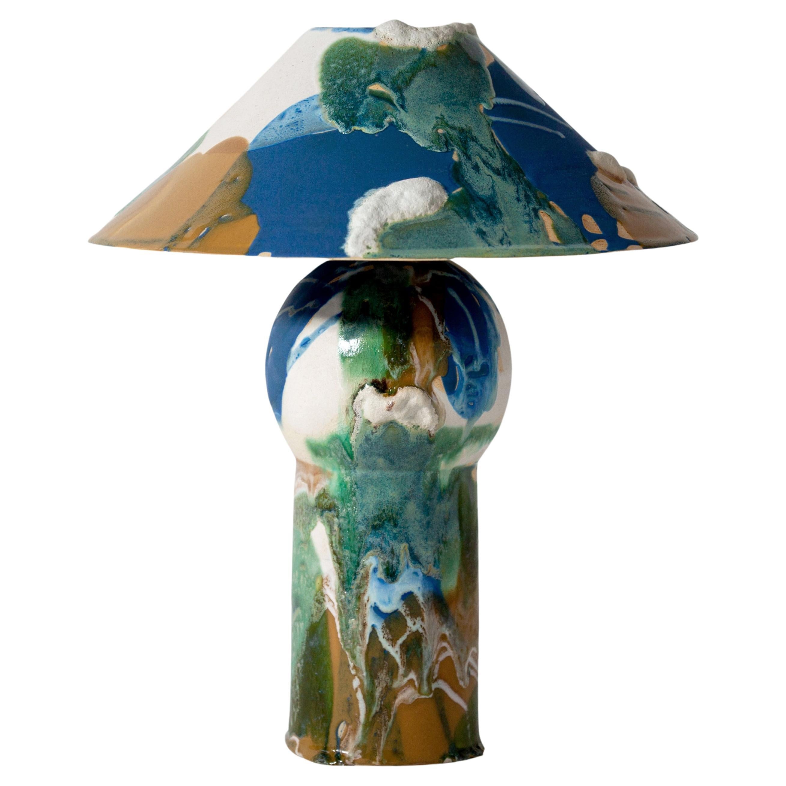 Keramik-Karousel-Tischlampe von Episode Studio im Angebot