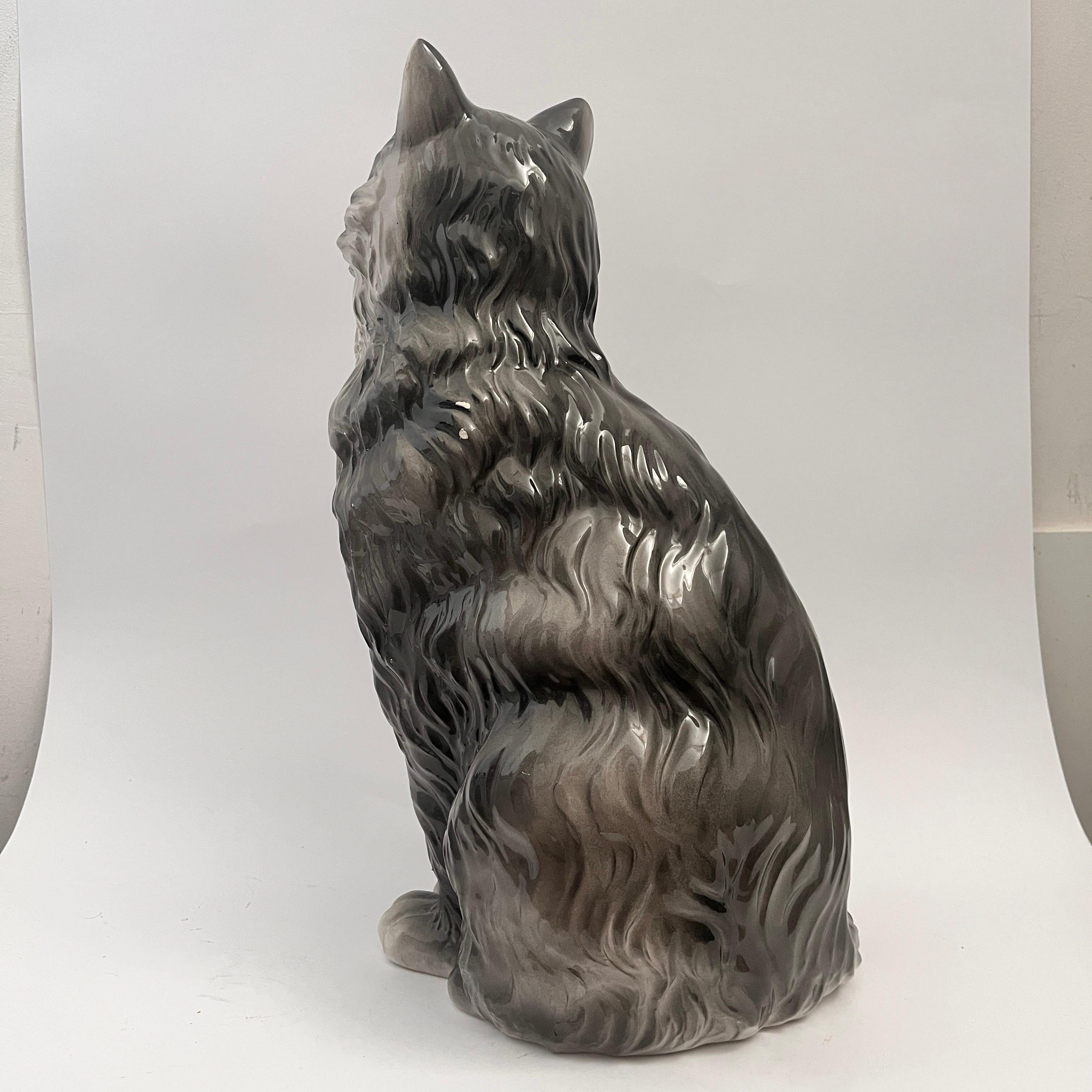 Gato de cerámica de Ceramiche Boxer en Bueno estado para la venta en Warszawa, PL