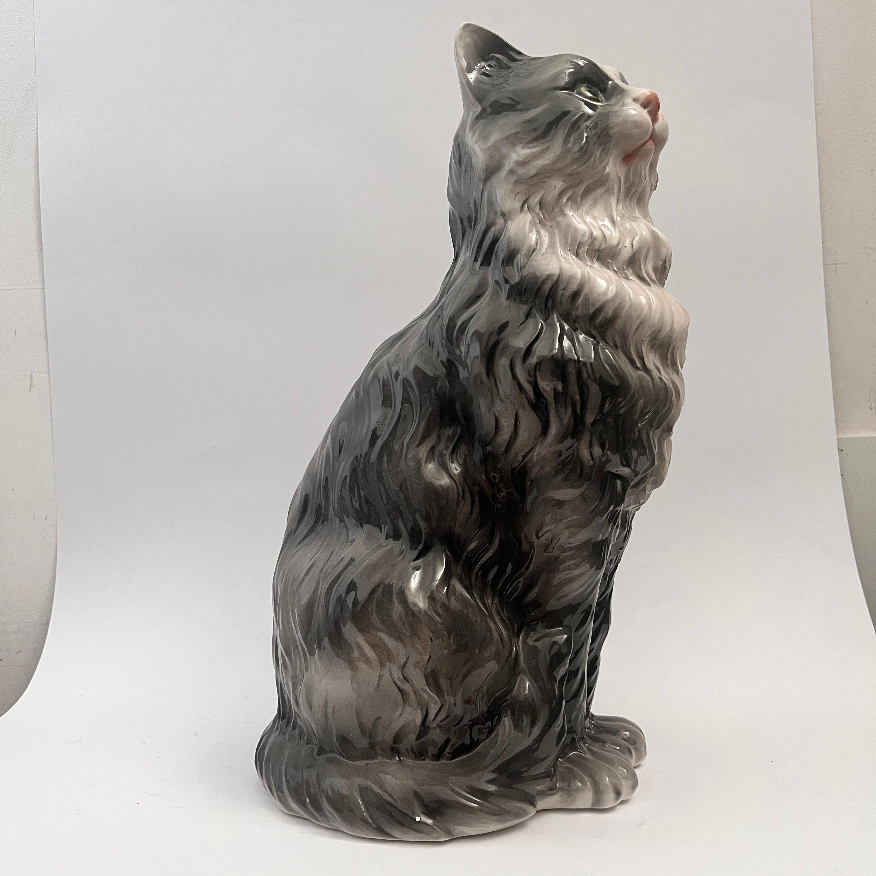 Gato de cerámica de Ceramiche Boxer en venta 1