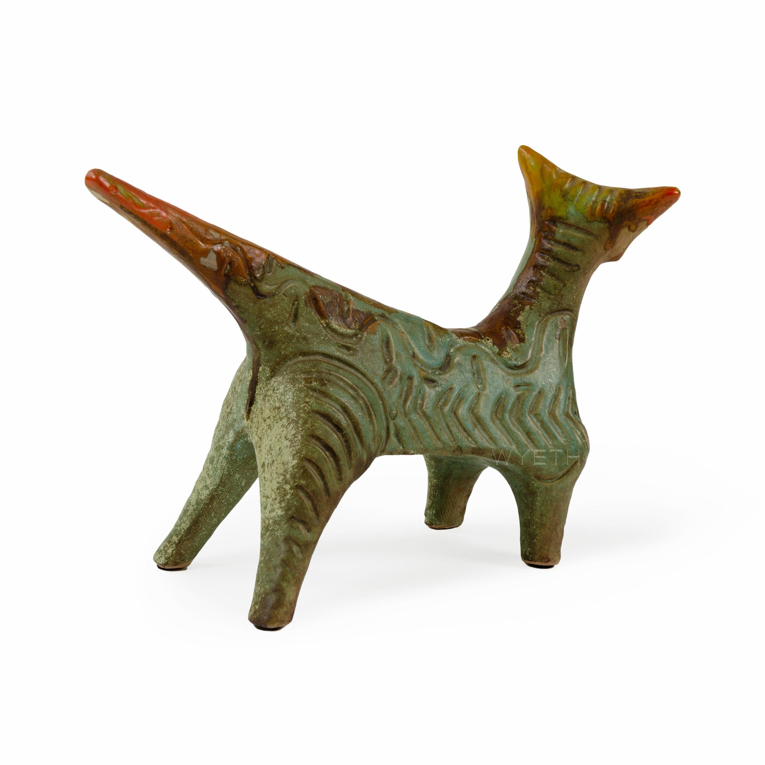 Mid-Century Modern Ceramic Cat