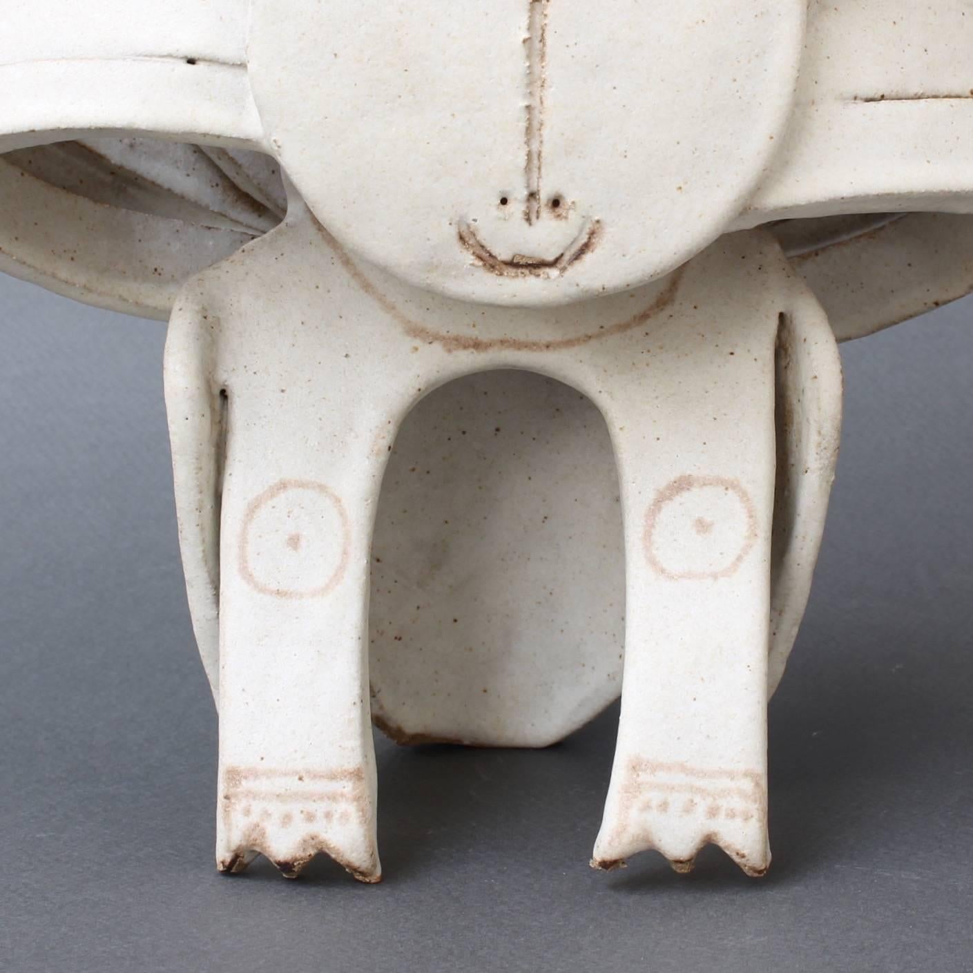 Ceramic Cat Sculpture by Bruno Gambone, circa 1970s 6