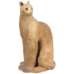 Ceramic Cat Sculpture