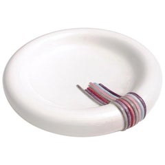 Ceramic Catchall by Ambrogio Pozzi with Hand Painted Details, Italy, 1980s