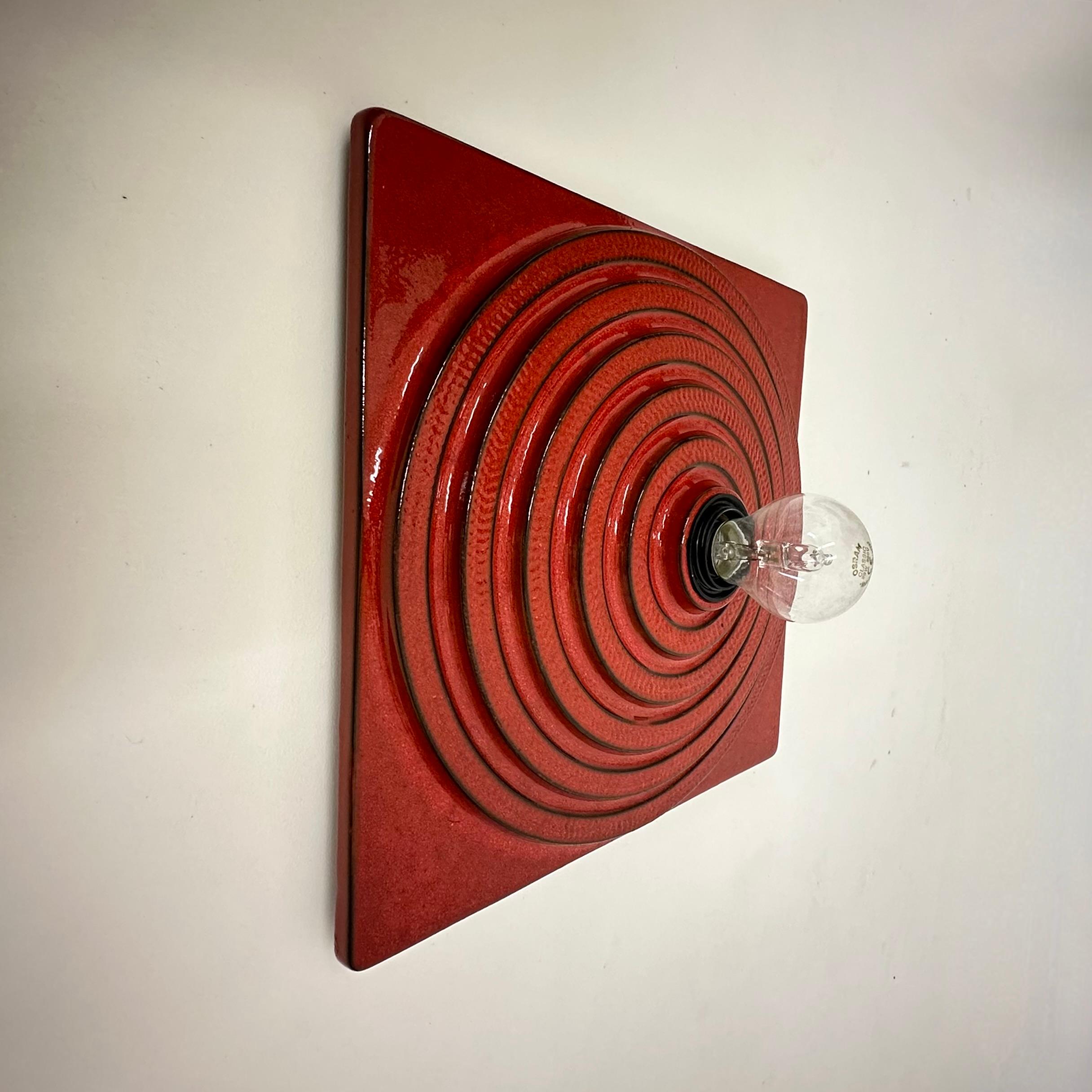 Ceramic ceiling  lamp , 1970's Germany For Sale 8