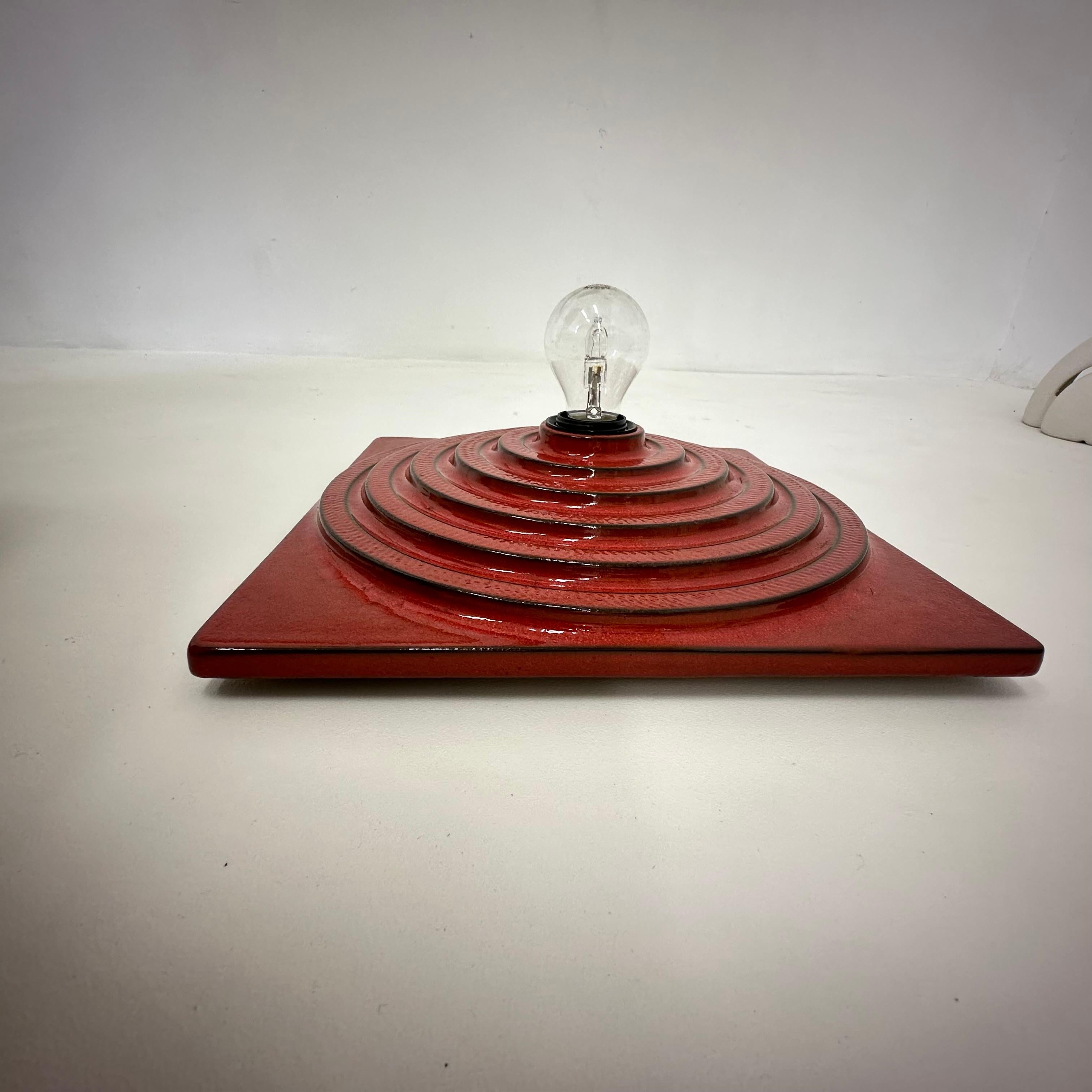 Ceramic ceiling  lamp , 1970's Germany For Sale 15