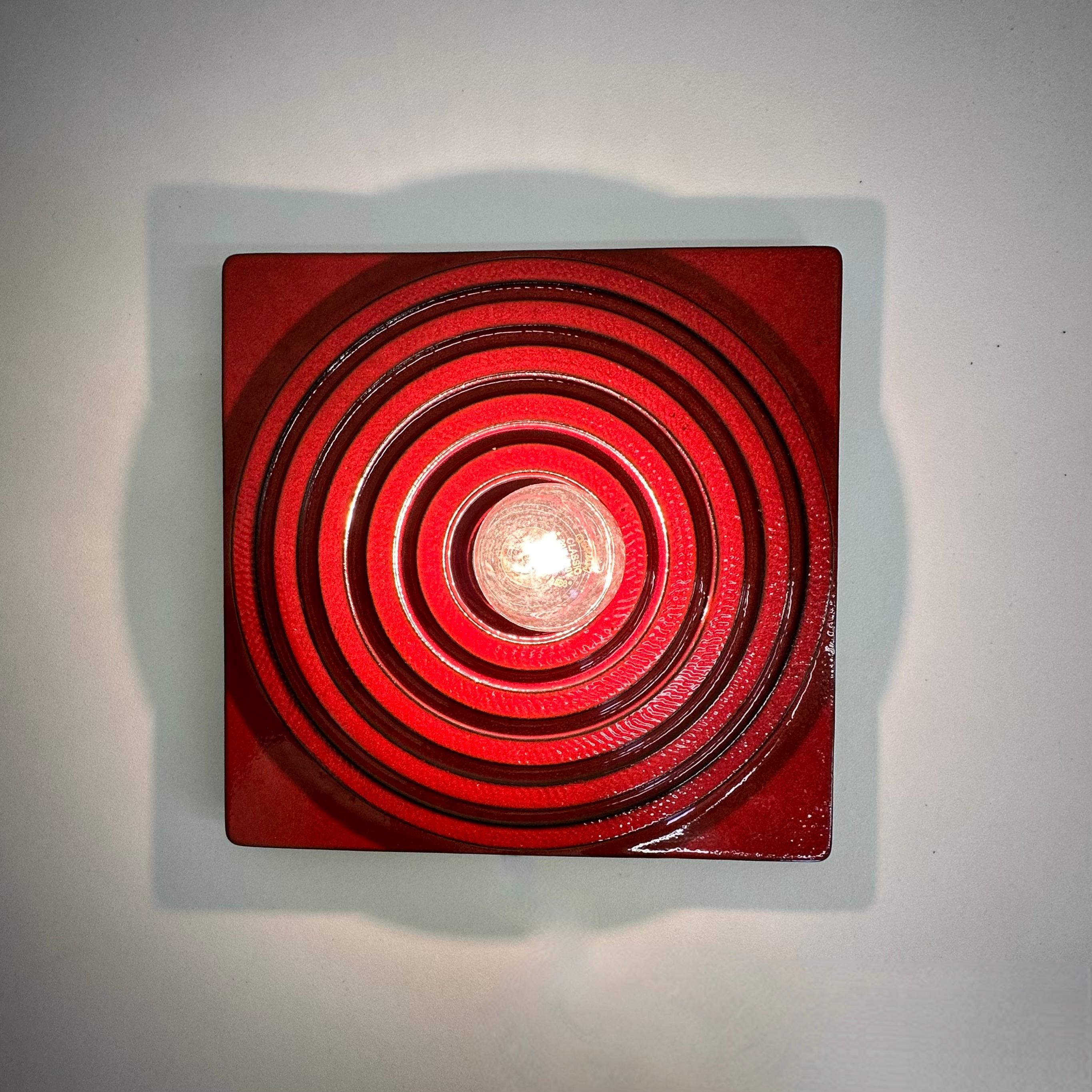Mid-Century Modern Ceramic ceiling  lamp , 1970's Germany For Sale
