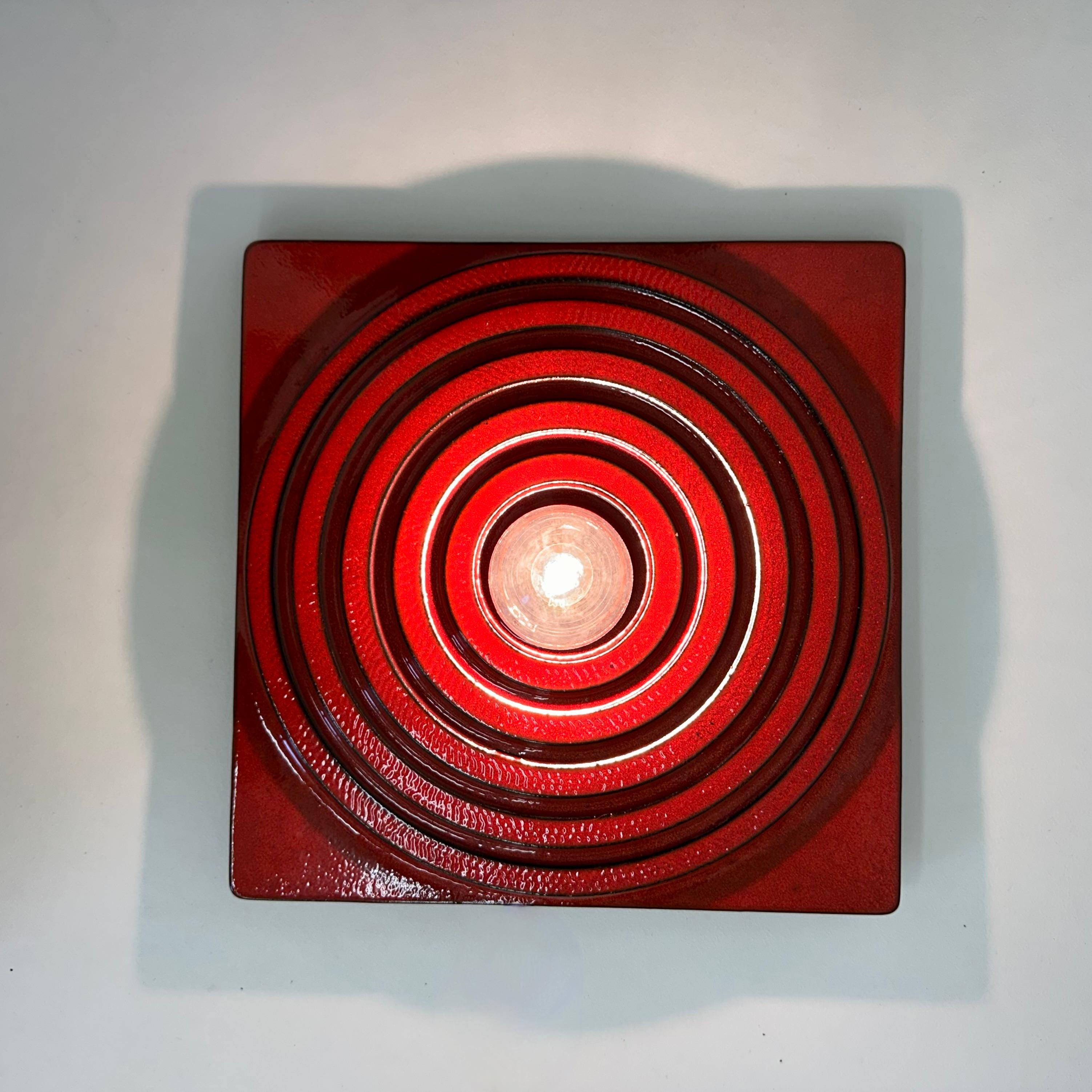 Late 20th Century Ceramic ceiling  lamp , 1970's Germany For Sale