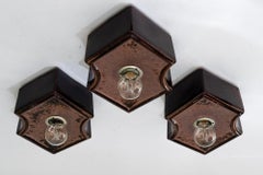 Ceramic ceiling Lamps Vienna, circa 1970s