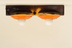 Lampada da soffitto o da parete in ceramica, Germania, anni '70 circa