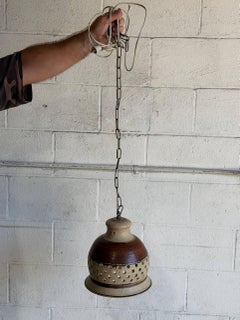 Ceramic Ceiling Pendant Lamp Danish Mid-Century Modern 1970s