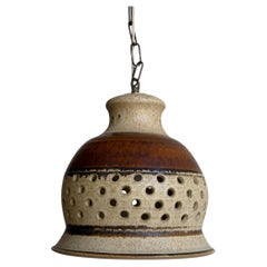 Ceramic Ceiling Pendant Lamp Danish Mid-Century Modern 1970s