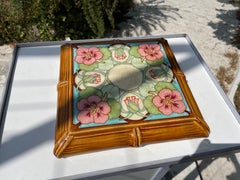 Ceramic Center Table or Trivet by Hippolyte Boulenger Art Nouveau Circa 1920