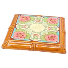 Ceramic Center Table or Trivet by Hippolyte Boulenger Art Nouveau Circa 1920