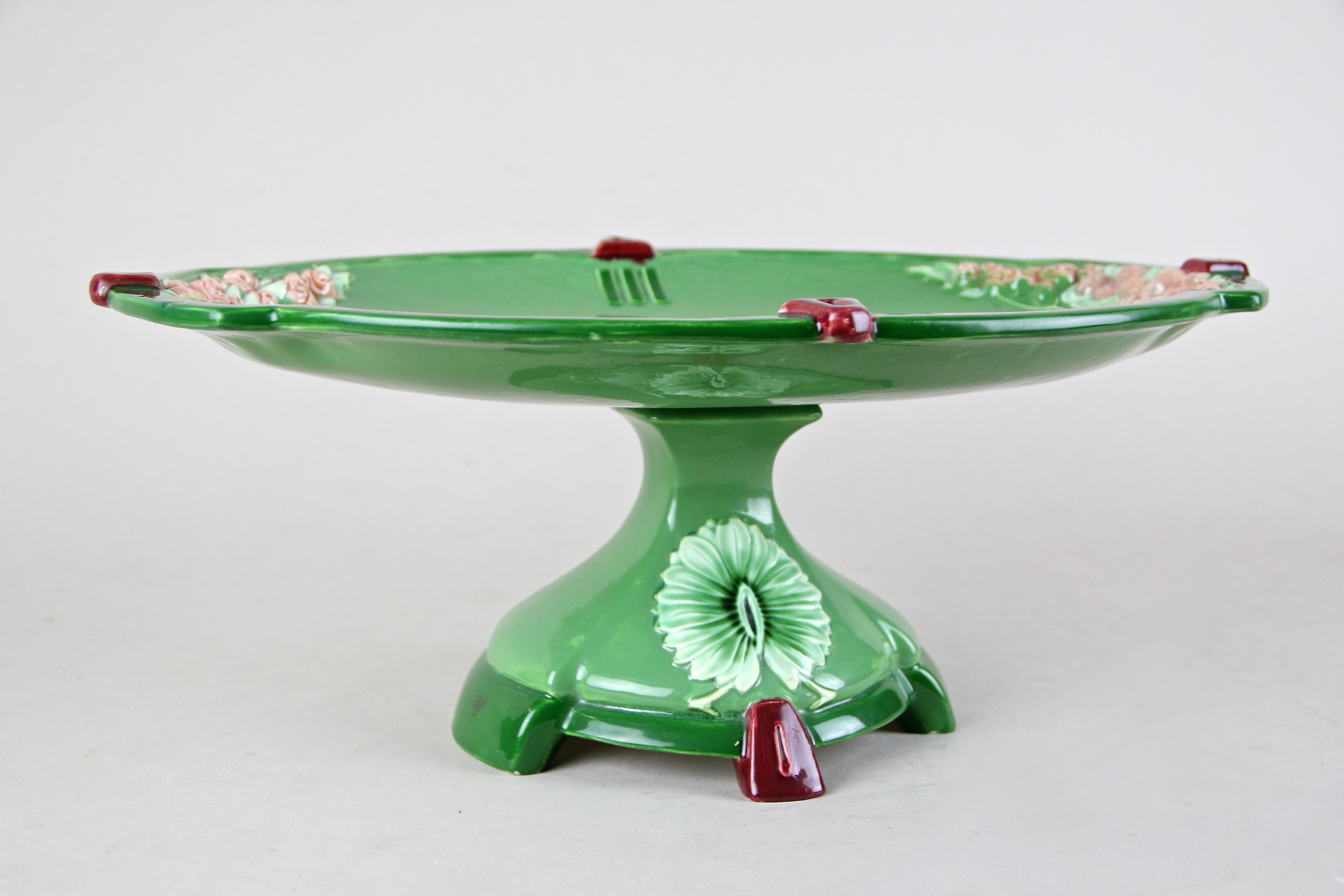 20th Century Ceramic Centerpiece by Eichwald, Bohemia circa 1910