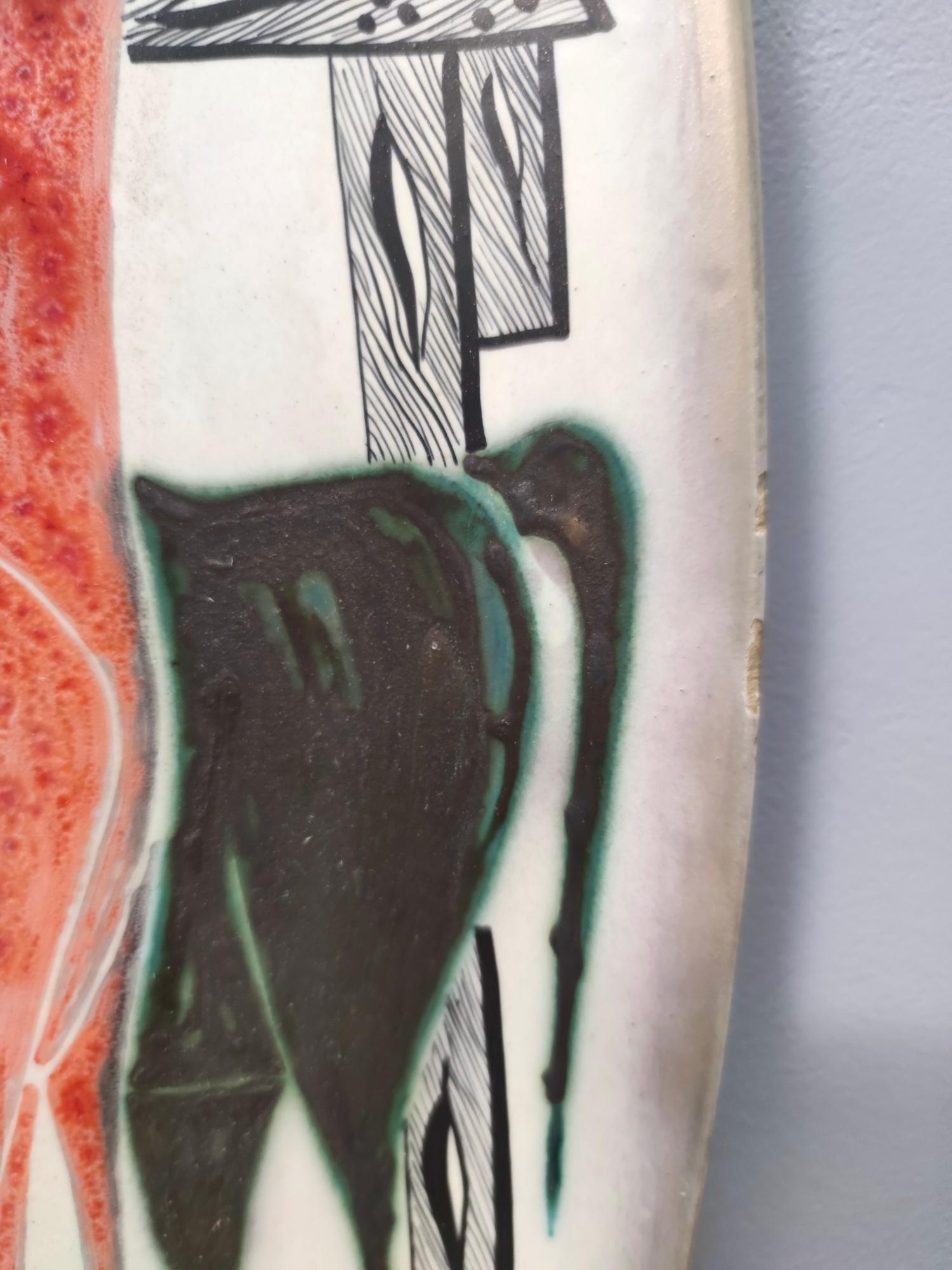 Keramik Tafelaufsatz / Aufbewahrungsbehälter / Dekoratives Stück von Petucco & Tolio, Italien im Angebot 4