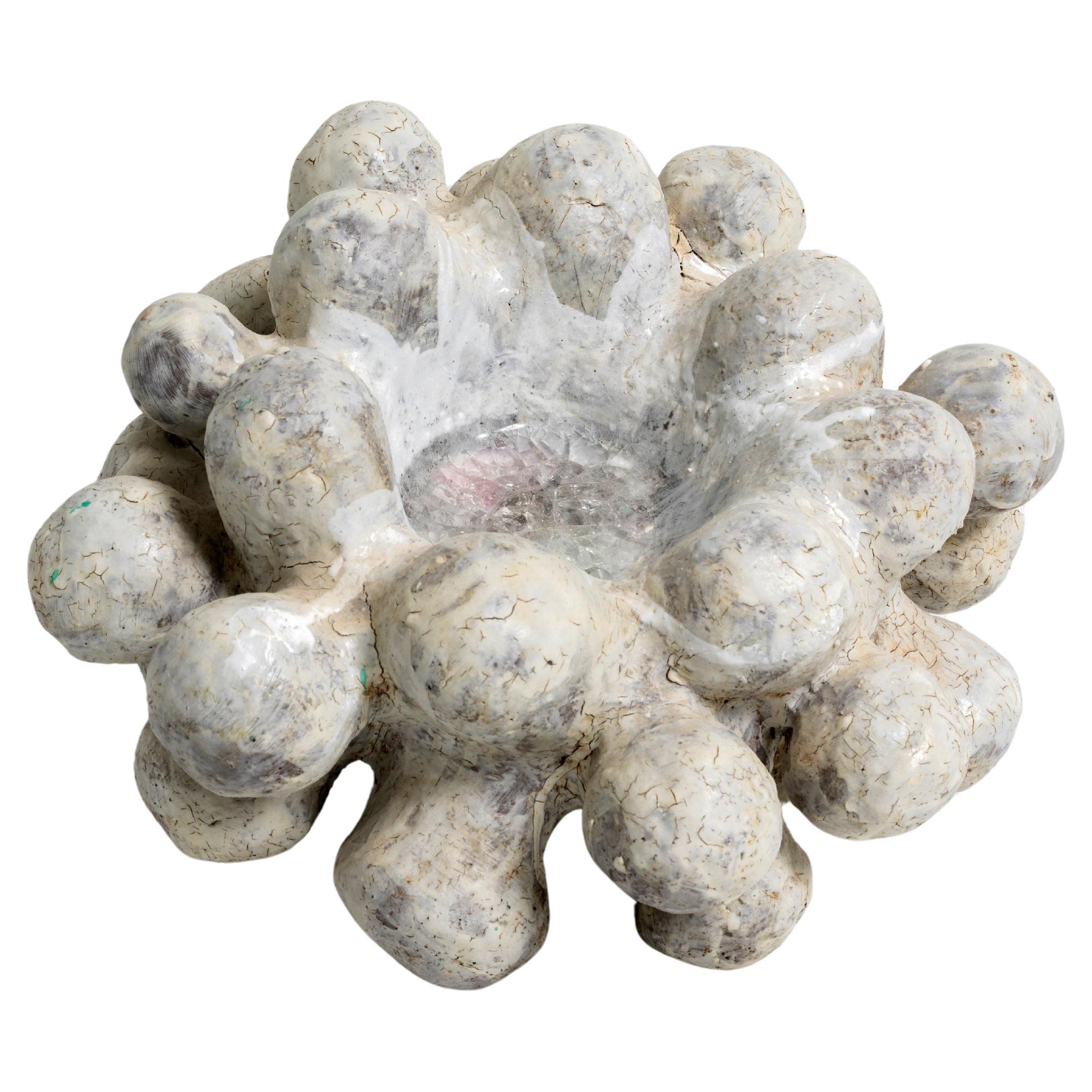 Ceramic Centerpiece 'Fleur Bulbonneuse' by Agnès Debizet