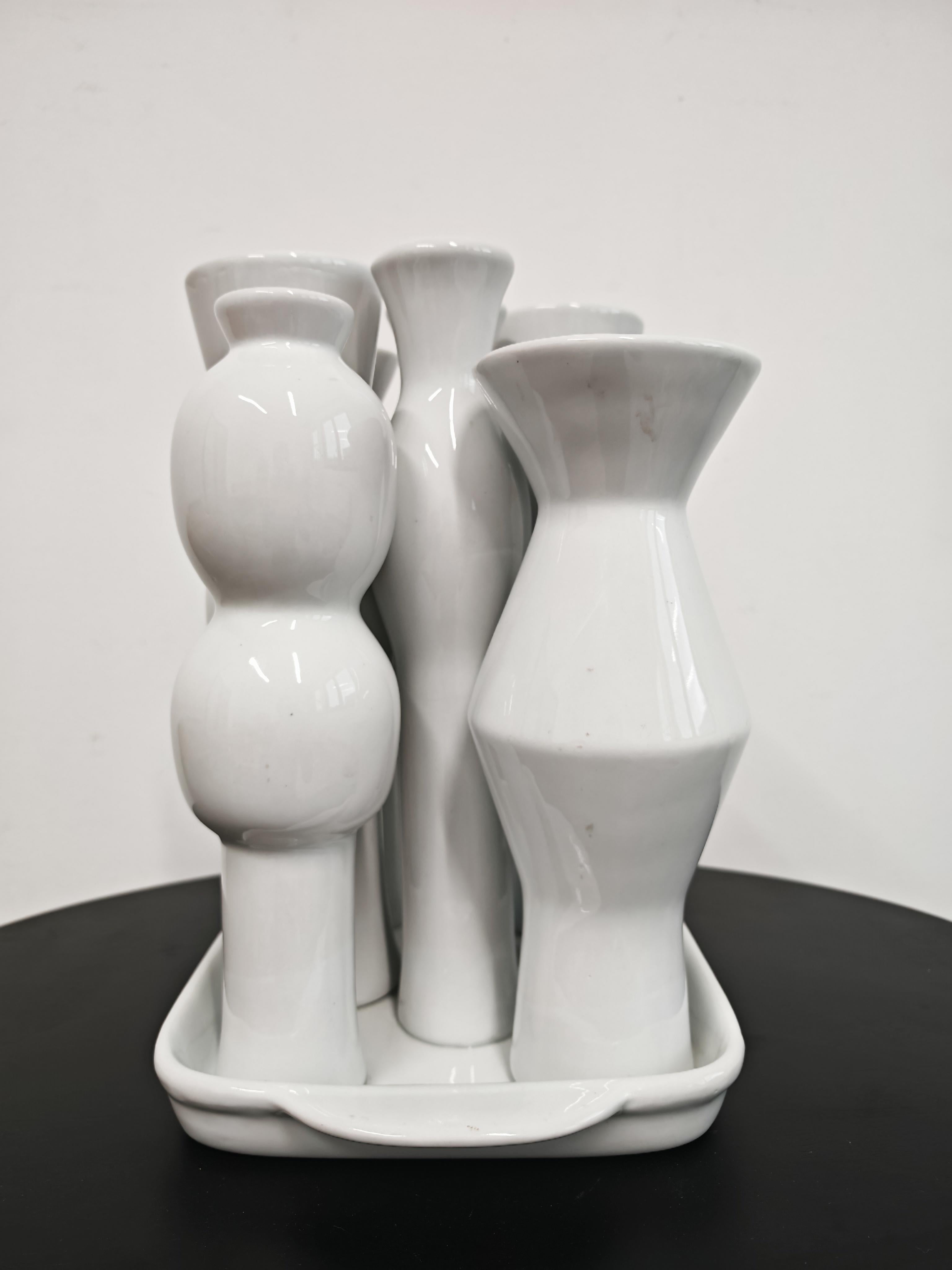 Postmoderno Centrotavola in ceramica, stile Memphis (ispirato) da Jean Decloquement, Francia in vendita