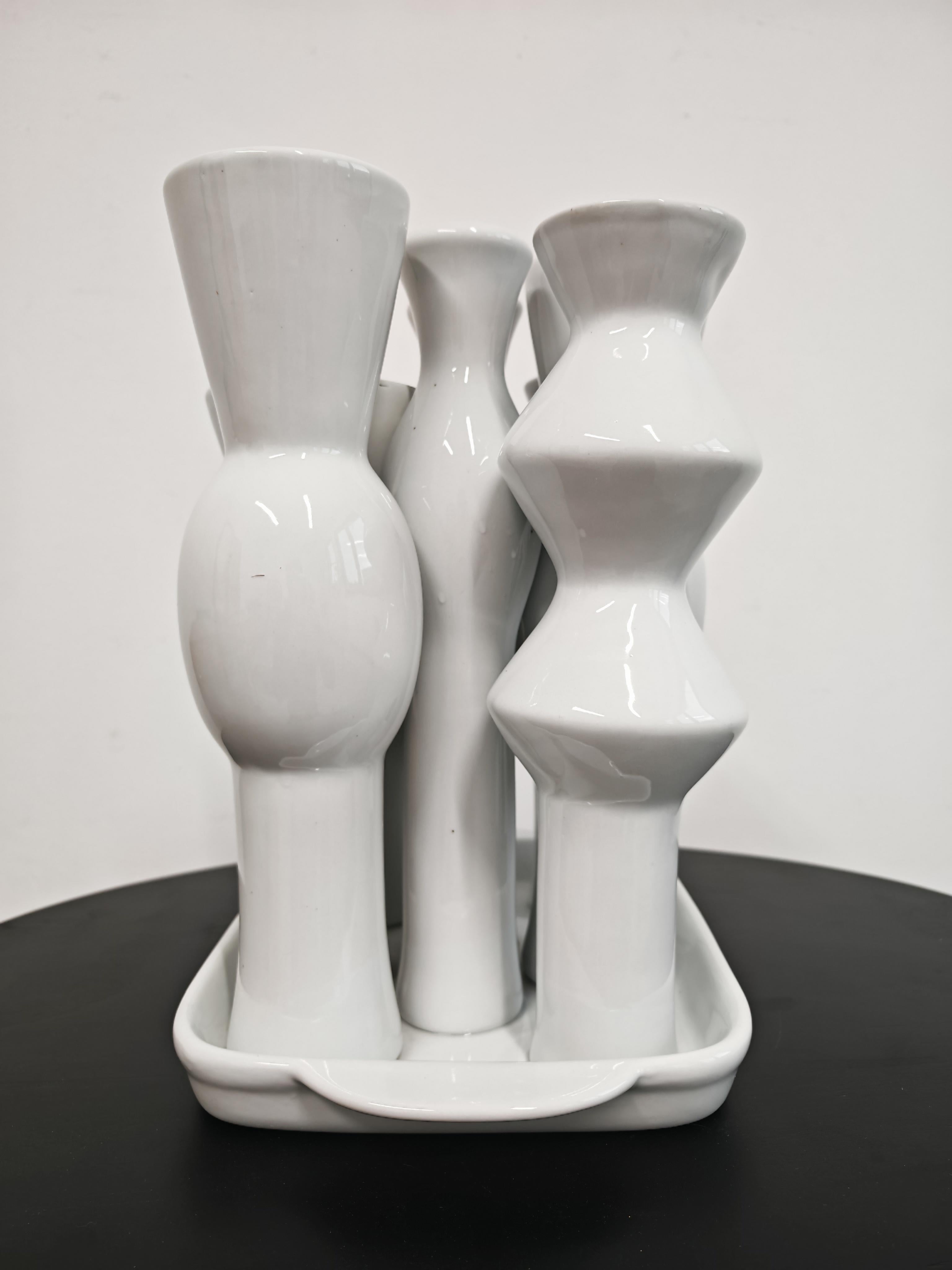 Centrotavola in ceramica, stile Memphis (ispirato) da Jean Decloquement, Francia In condizioni buone in vendita a Beograd, RS