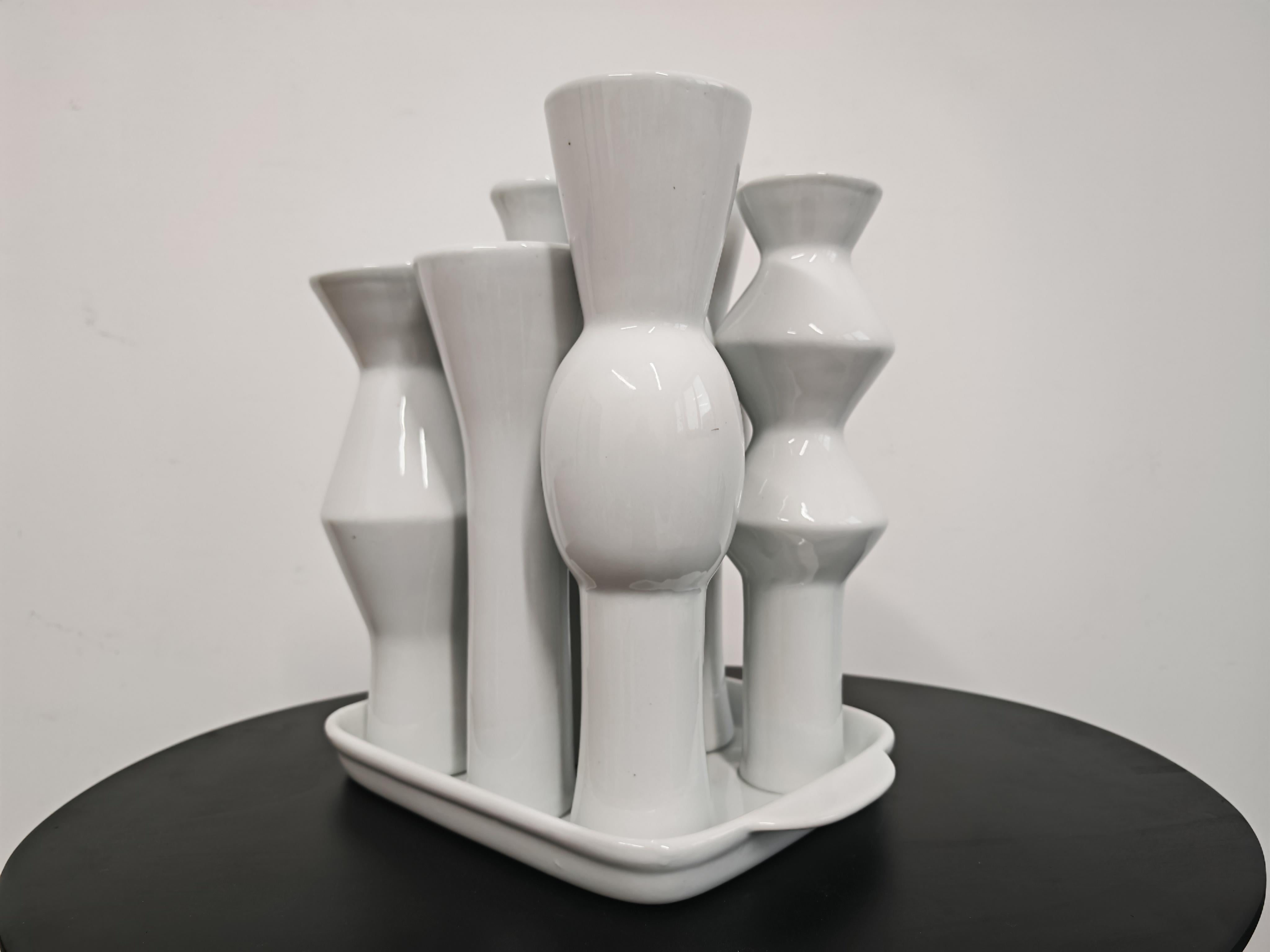 Fine XX secolo Centrotavola in ceramica, stile Memphis (ispirato) da Jean Decloquement, Francia in vendita