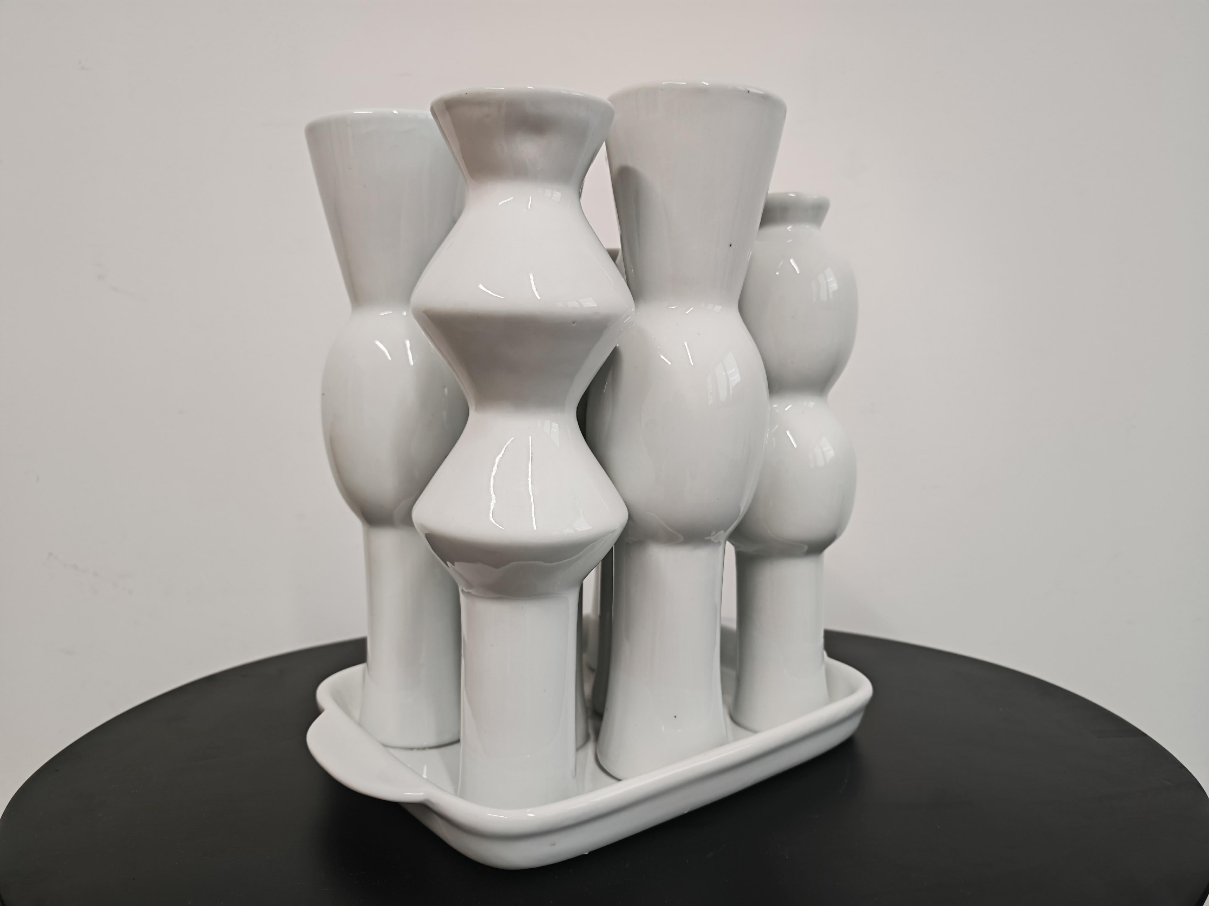 Centrotavola in ceramica, stile Memphis (ispirato) da Jean Decloquement, Francia in vendita 1