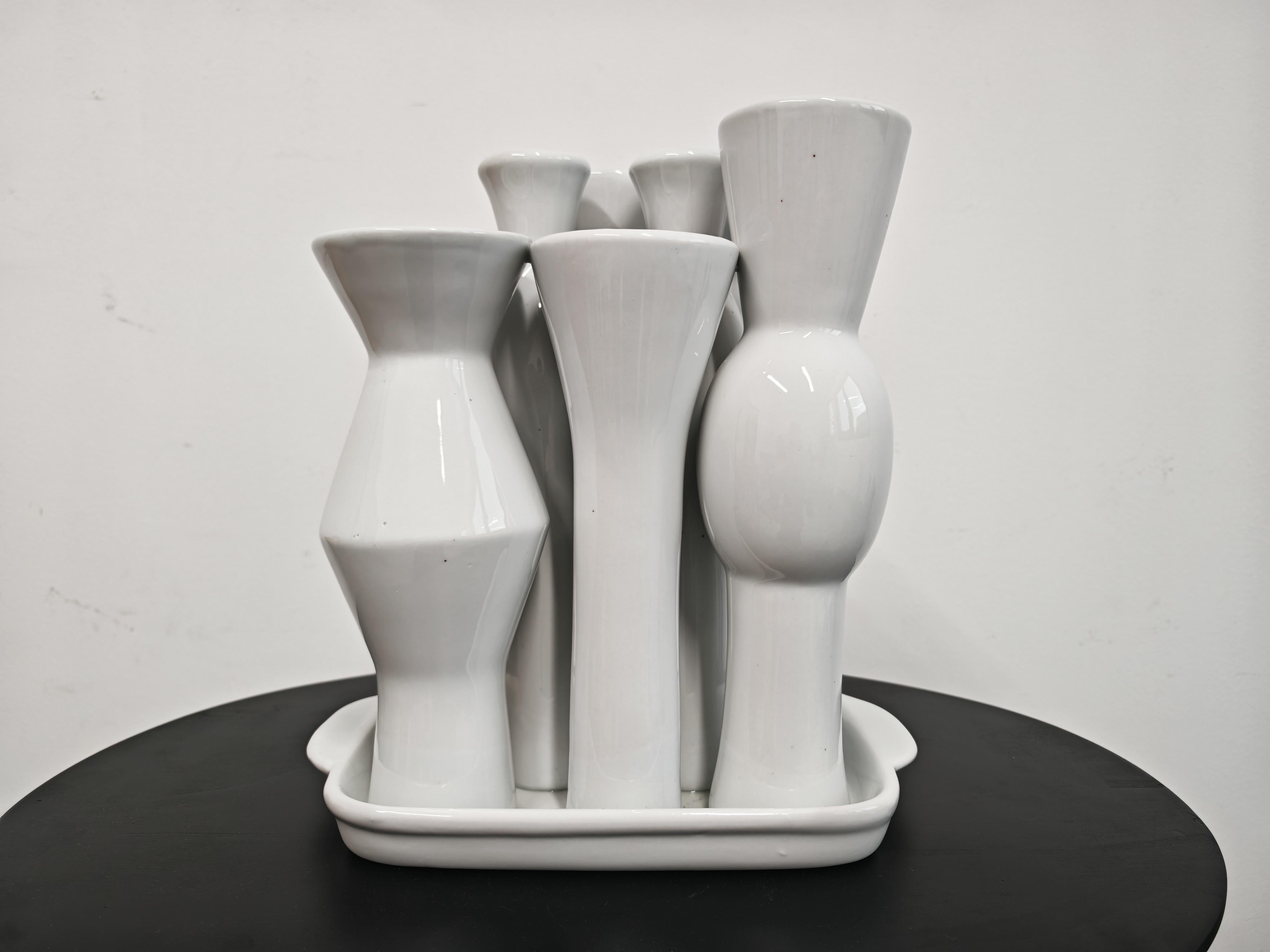 Centrotavola in ceramica, stile Memphis (ispirato) da Jean Decloquement, Francia in vendita 2