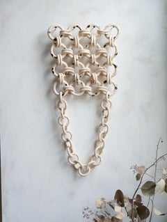 Ceramic Chain mail wall sculpture