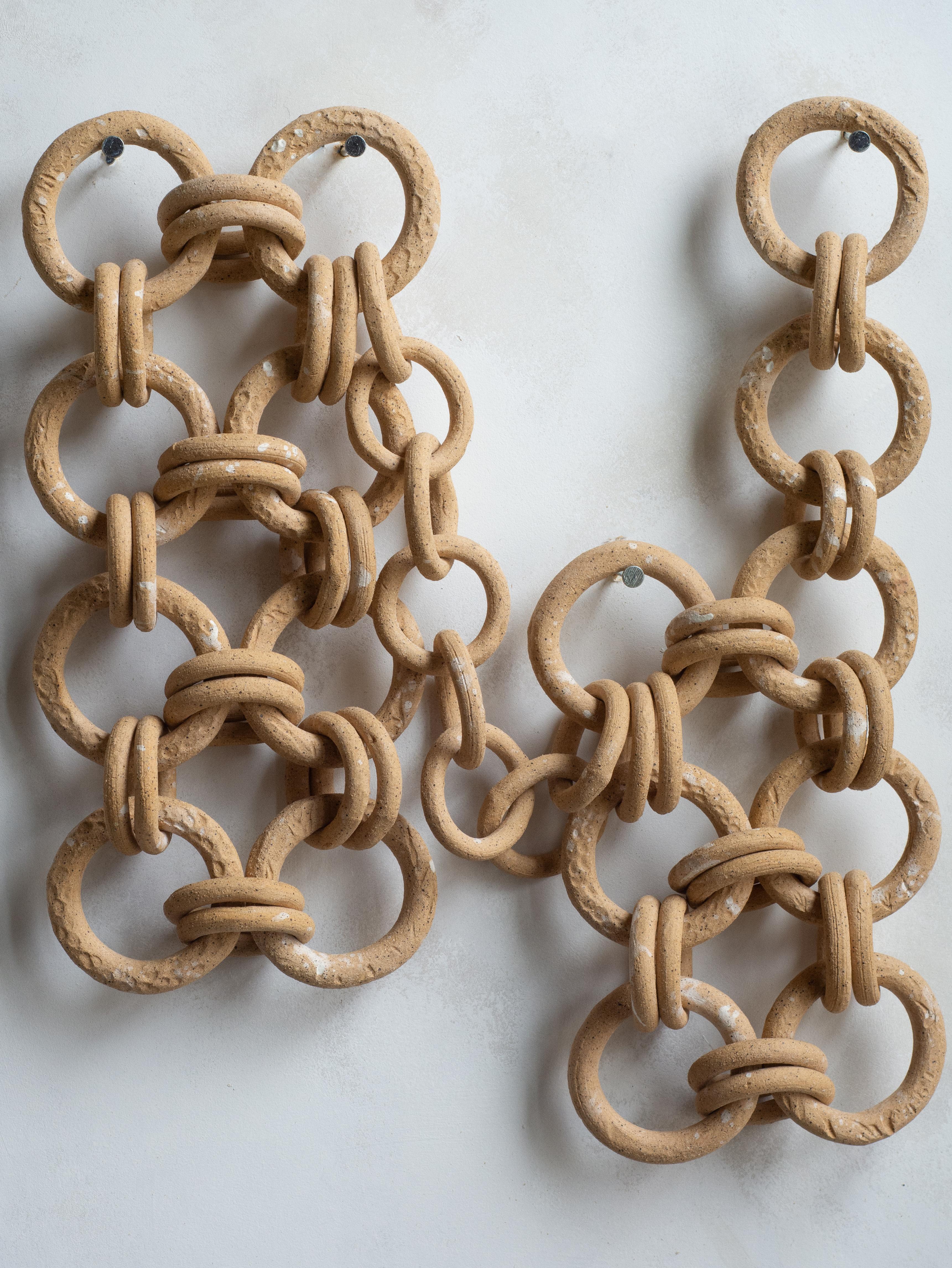 Ceramic Chain mail wall sculpture For Sale 1