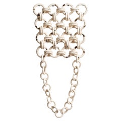 Ceramic Chain mail wall sculpture