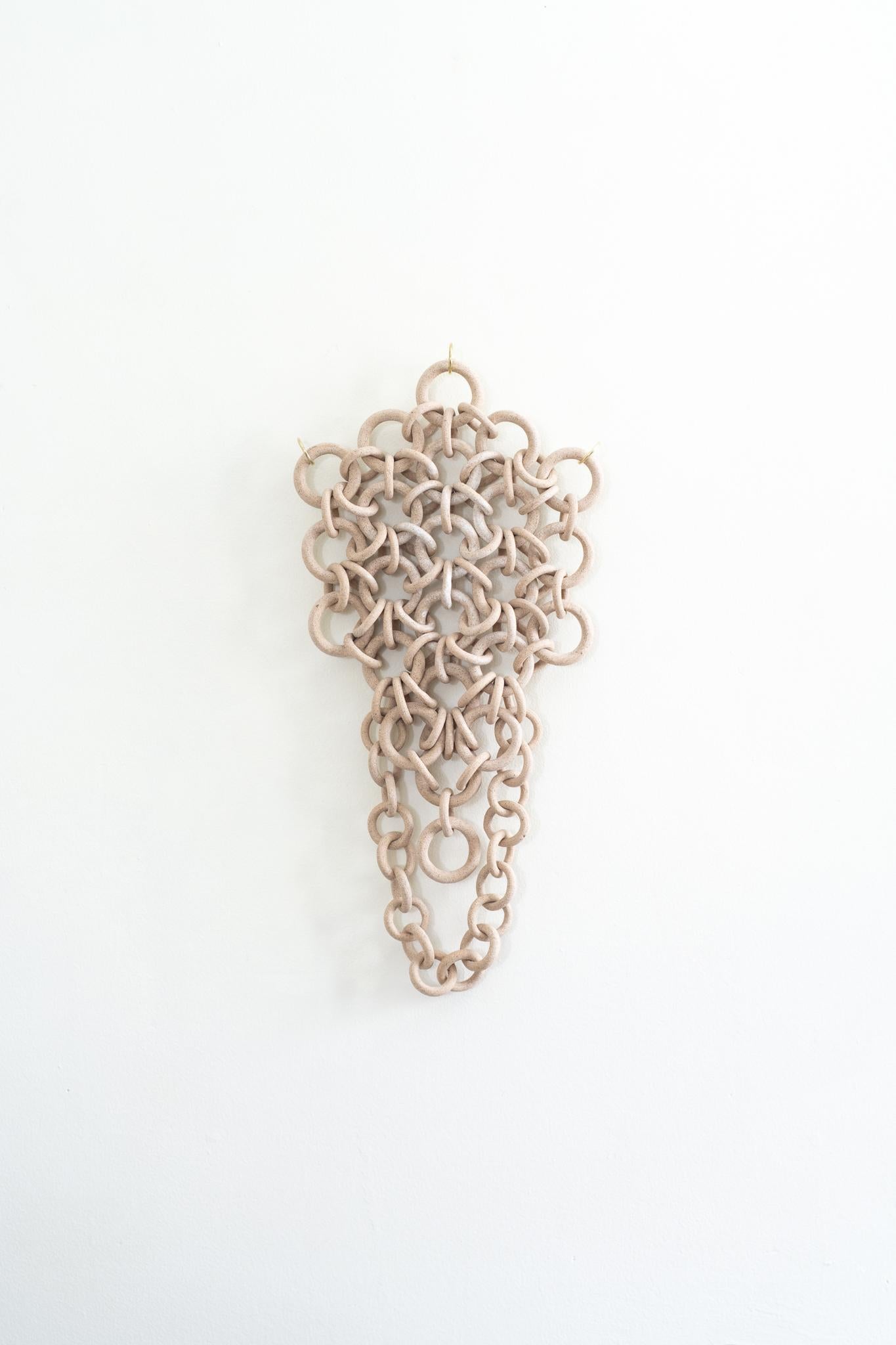 Ceramic Chainmail Ceramic chainmail sculpture For Sale at 1stDibs