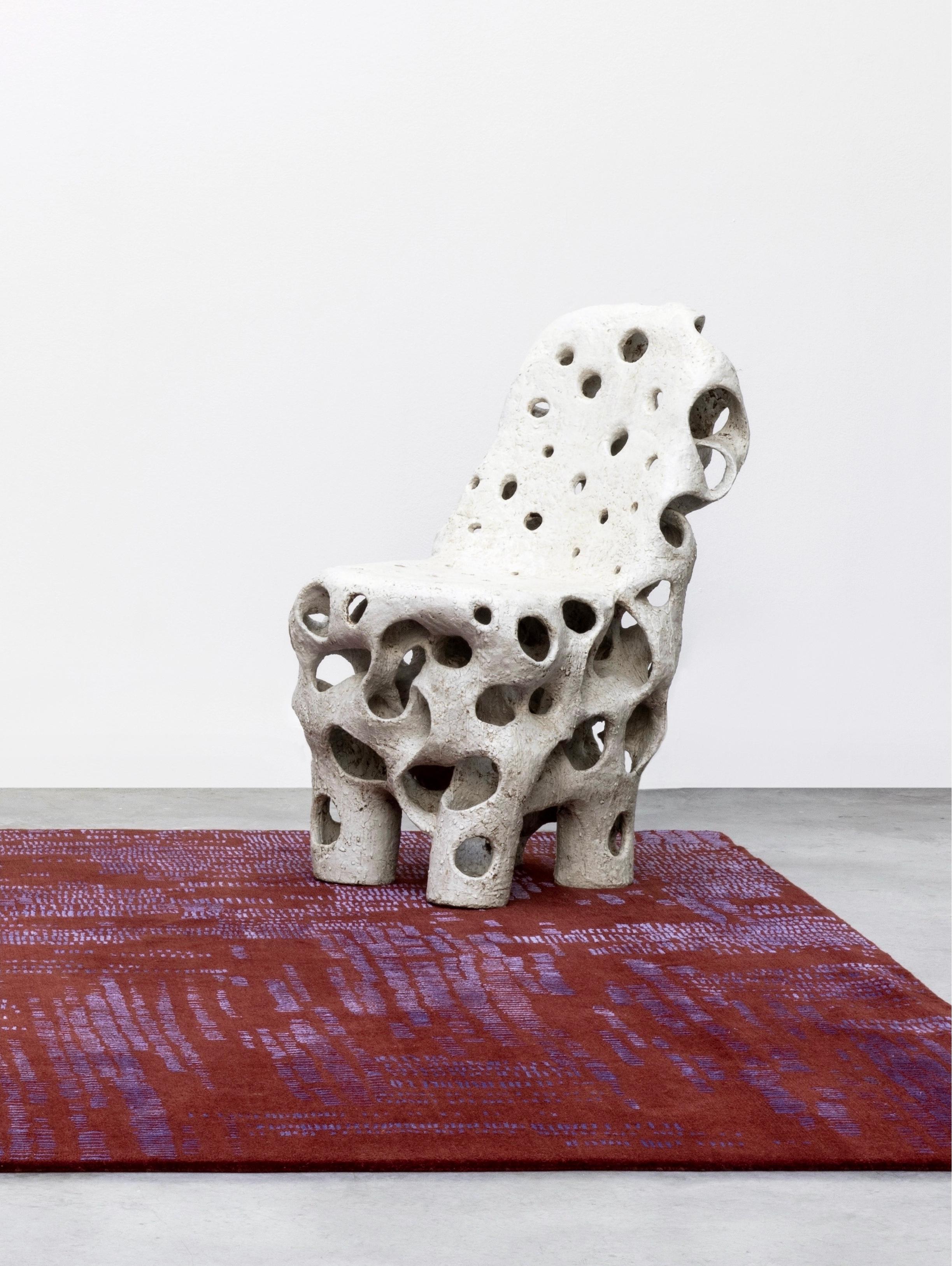 Organic Modern Ceramic Chair 