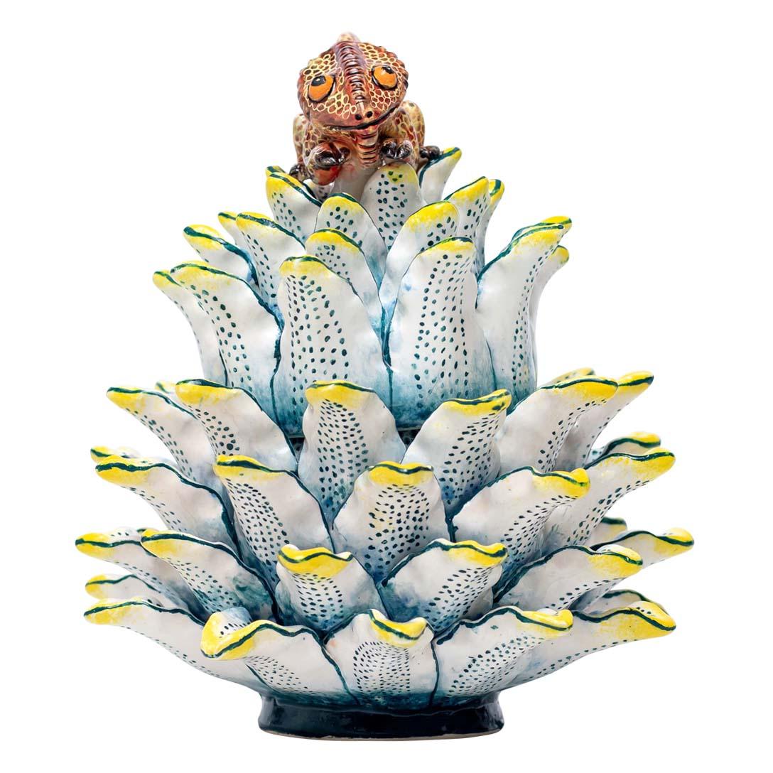 Succulent Chameleon Jewelry Box
The Succulent Chameleon Jewelry Box is a captivating ceramic decorative art piece that reflects the rich artistic heritage of South Africa. Created in 2024 by Love Art Ceramic, this unique box showcases the