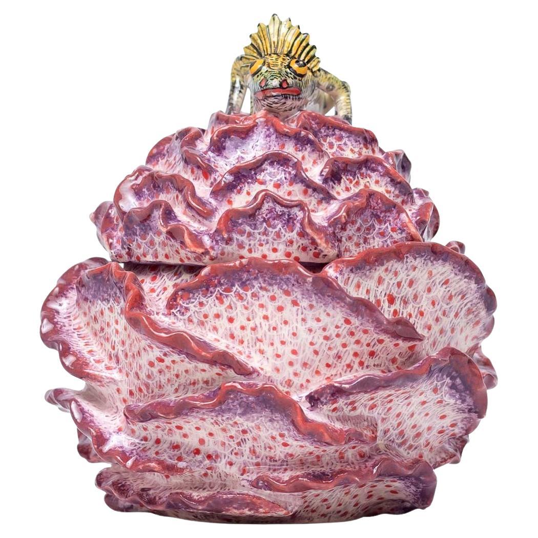 Succulent Chameleon Jewelry Box
Hand Painted by Winnie Nene and Sculpted by Motsamai Sello

The Succulent Chameleon Jewelry Box is a delightful ceramic creation from Love Art Ceramic, brought to life by the talented artisans Winnie Nene and Motsamai