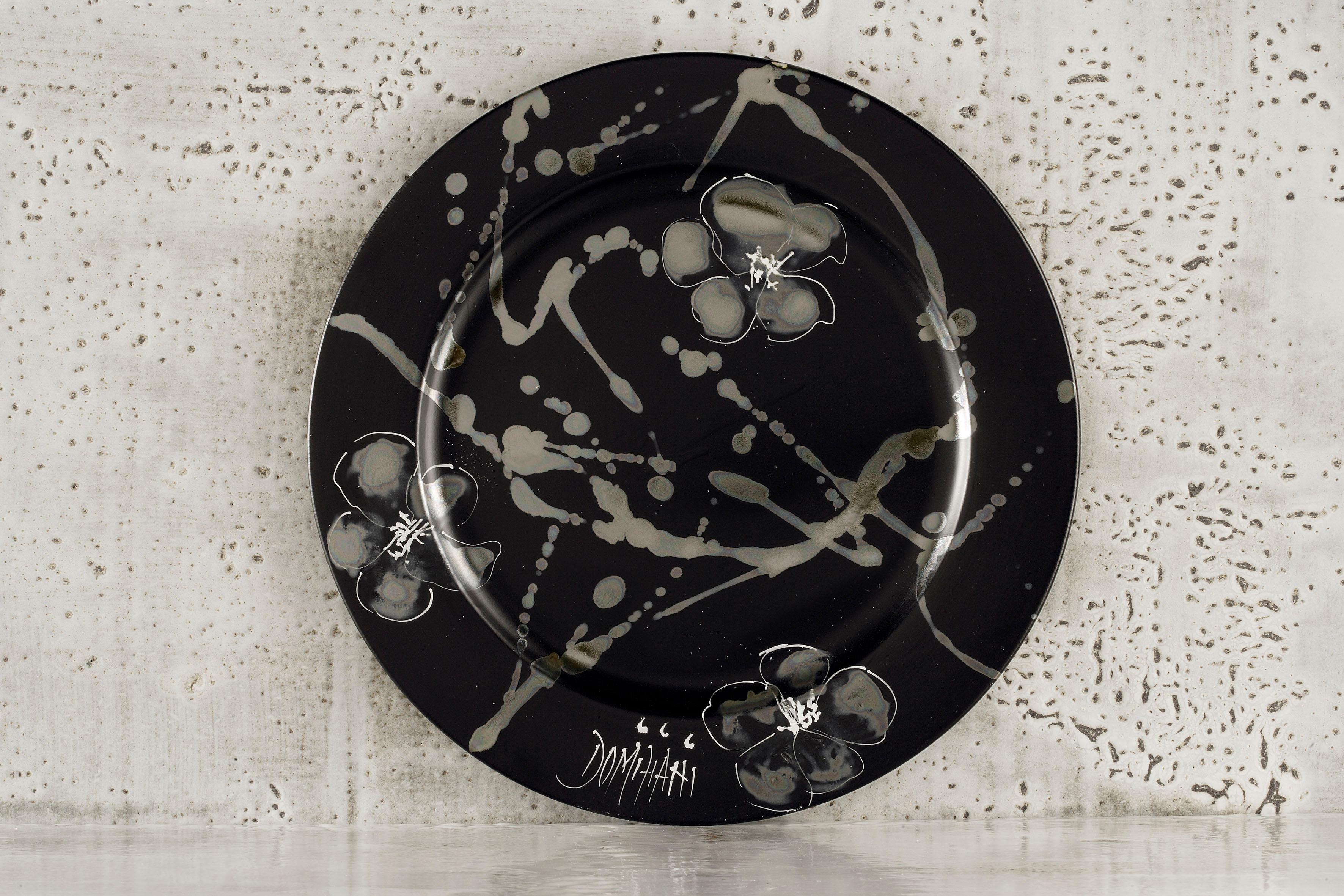 Modern Ceramic Charger Plate, Handmade in Italy 2021, Choose Your Pattern For Sale