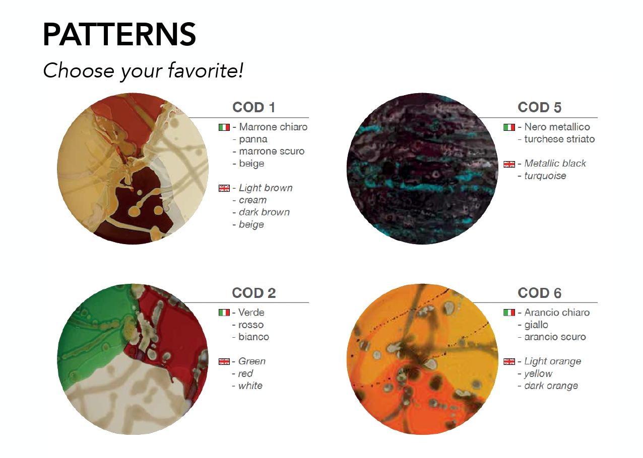 Keramik-Plattenteller, handgefertigt in Italien 2021, Wählen Sie Ihr Muster im Angebot 6