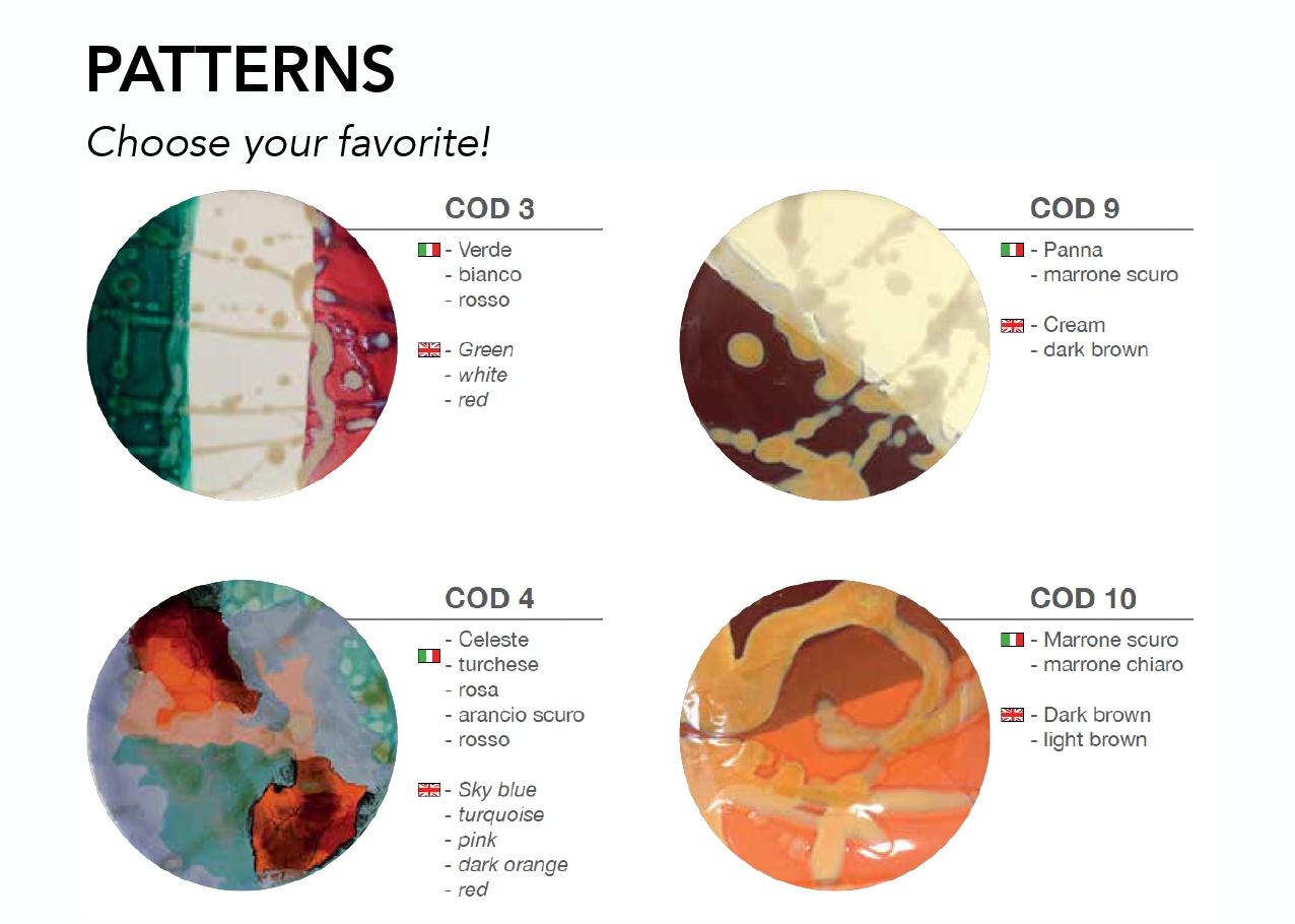 Keramik-Plattenteller, handgefertigt in Italien 2021, Wählen Sie Ihr Muster im Angebot 7