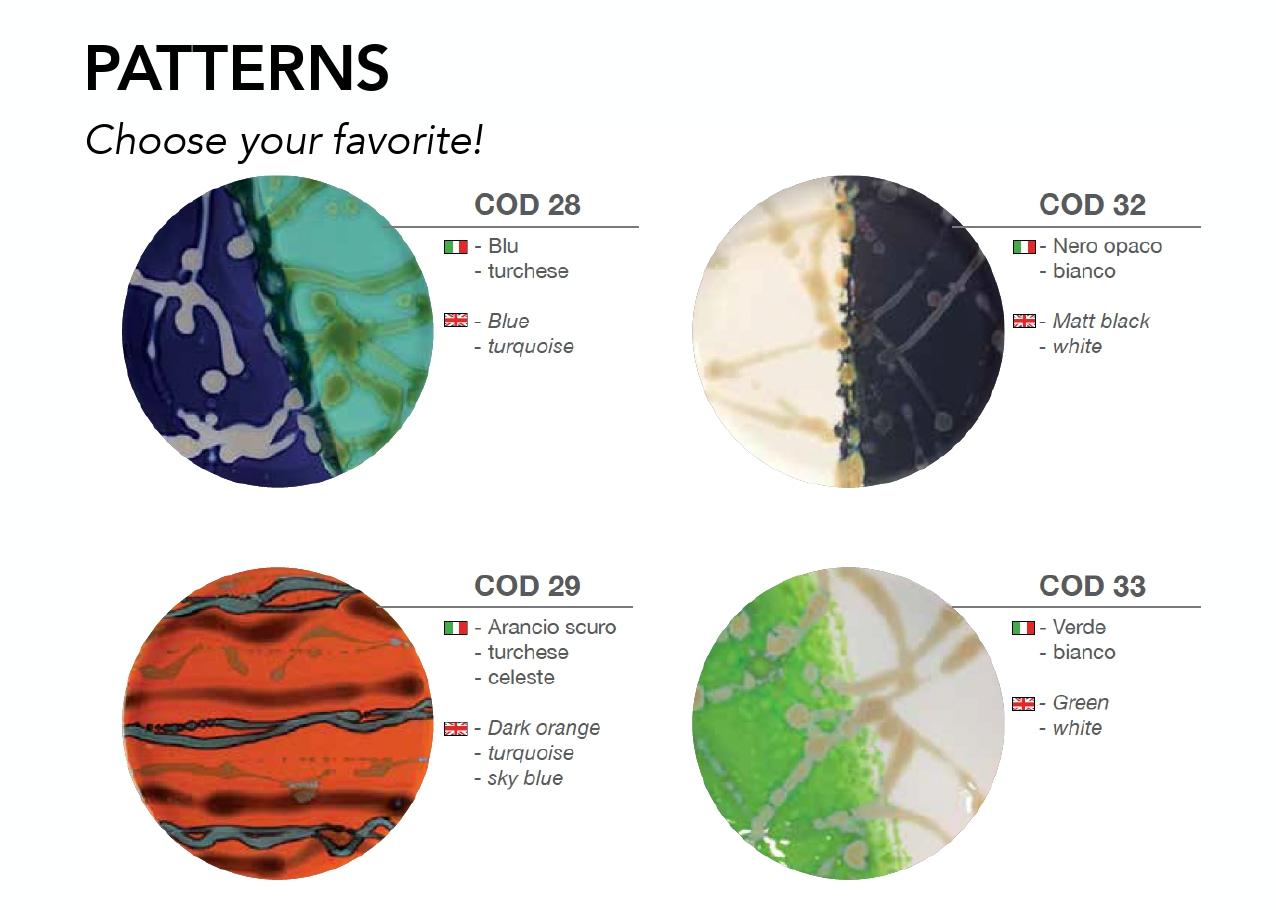 Keramik-Plattenteller, handgefertigt in Italien 2021, Wählen Sie Ihr Muster im Angebot 12