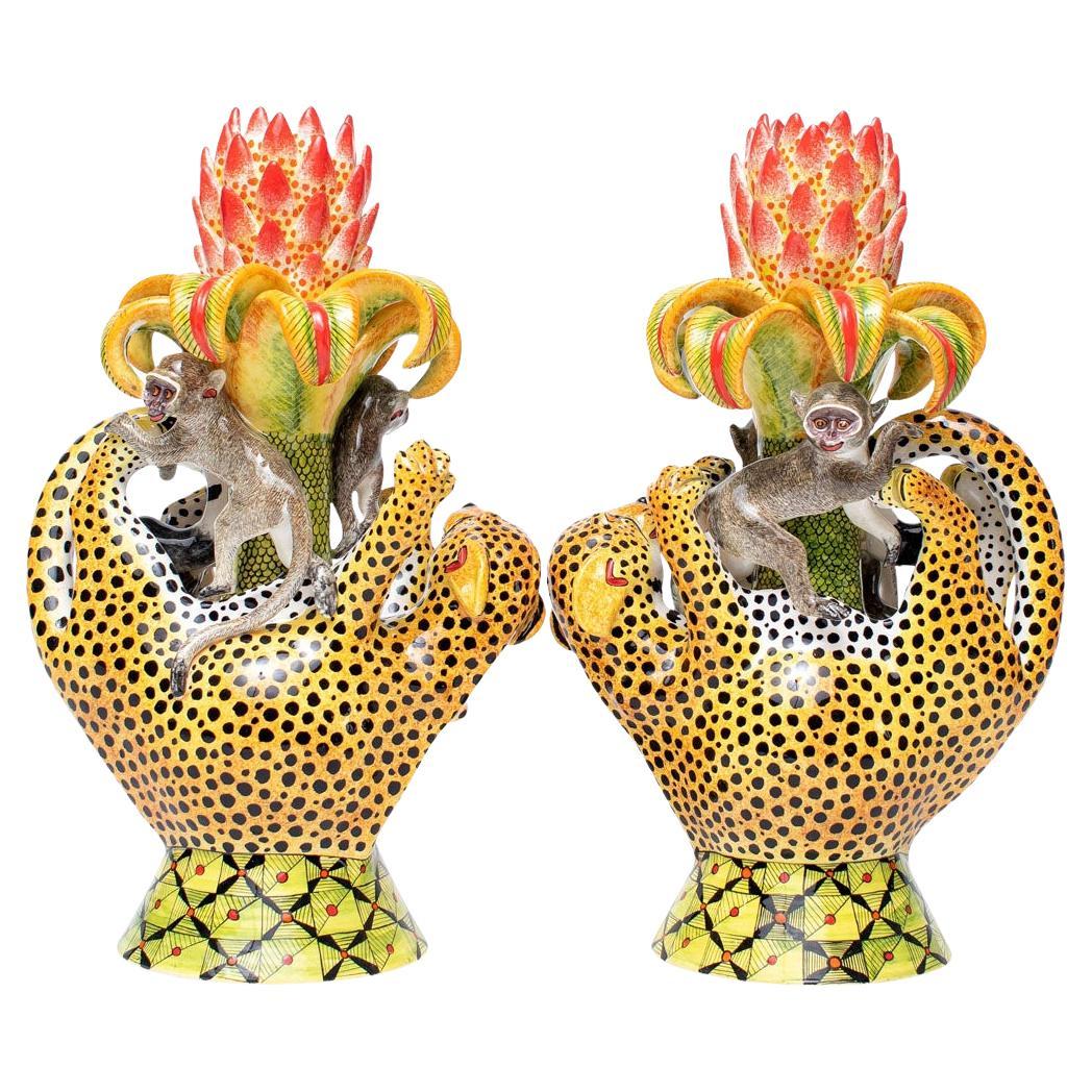 Love Art Ceramic Candle Holders