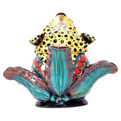 Ceramic Cheetah Jewelry Box  , hand made in South Africa