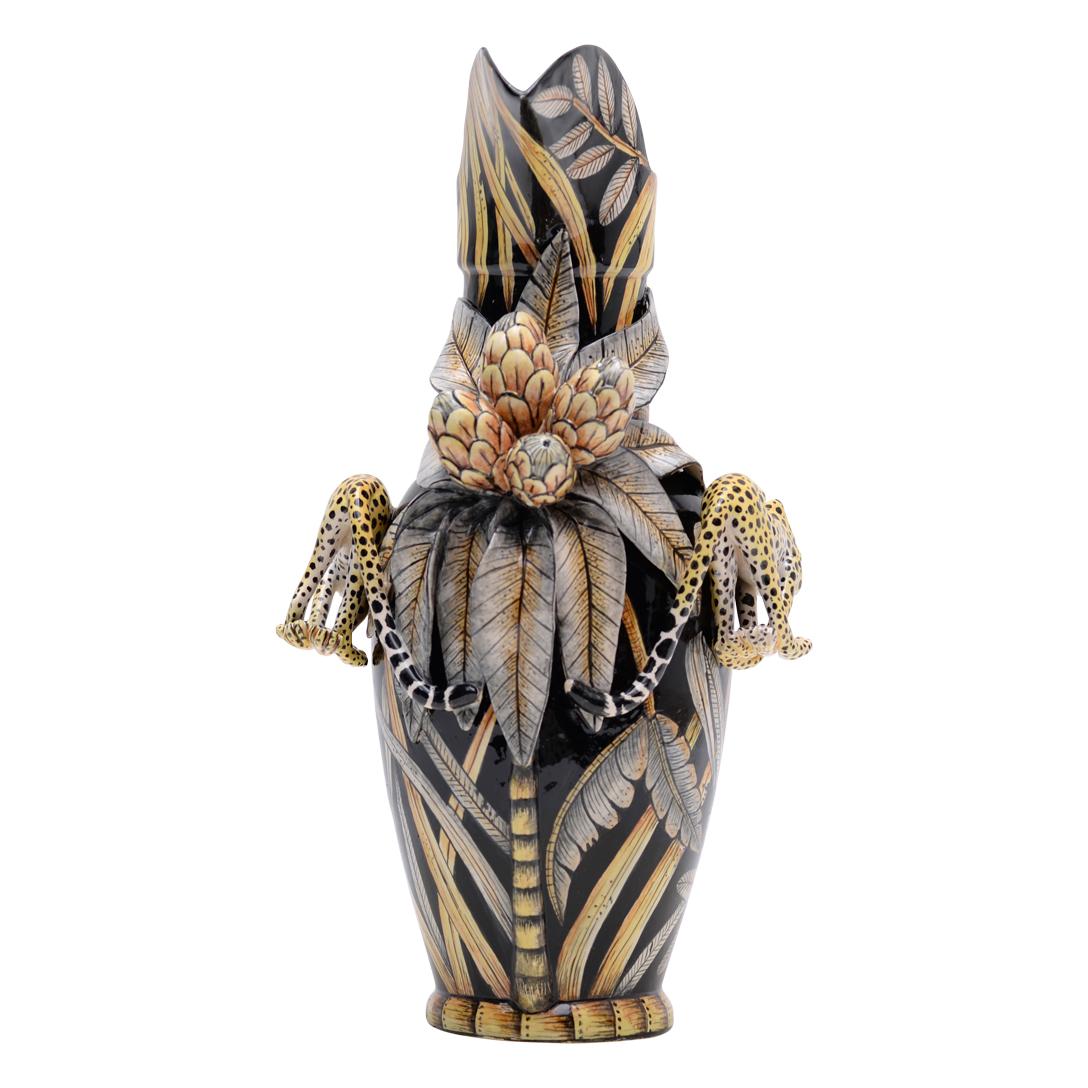 Modern Ceramic Cheetah Jug , hand made in South Africa