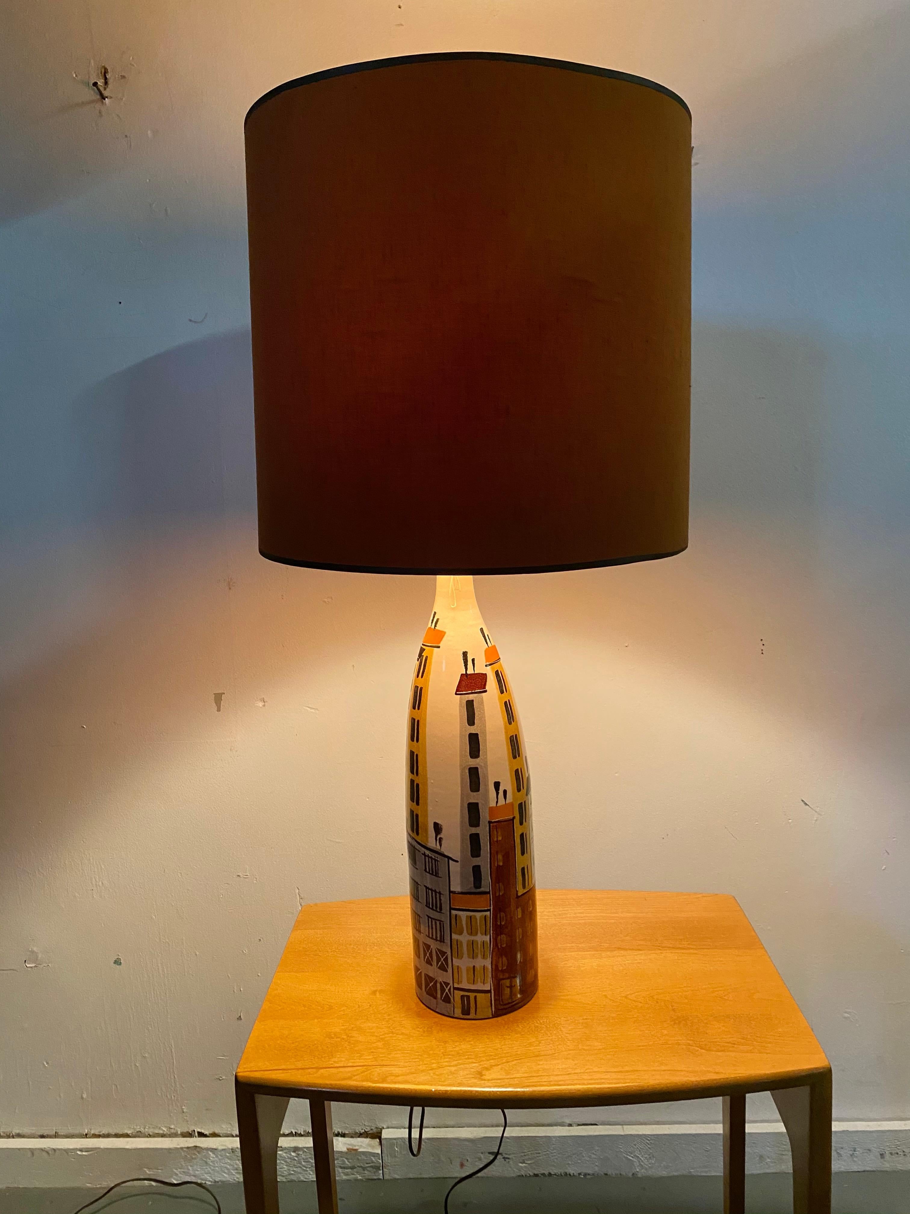 cityscape lamp