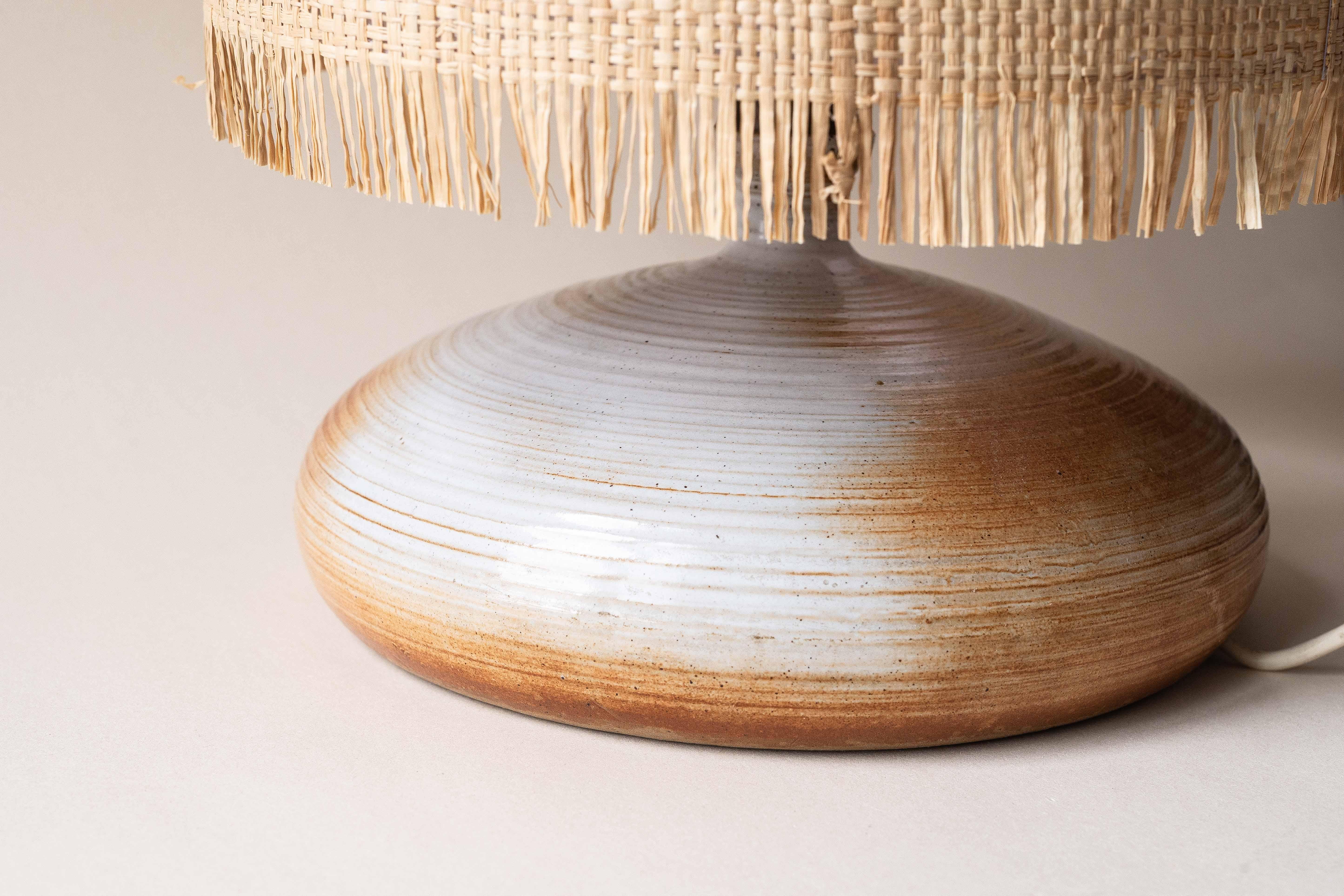 Ceramic Clay Table Lamp, Atelier Grès du Marais, France 1960s 5