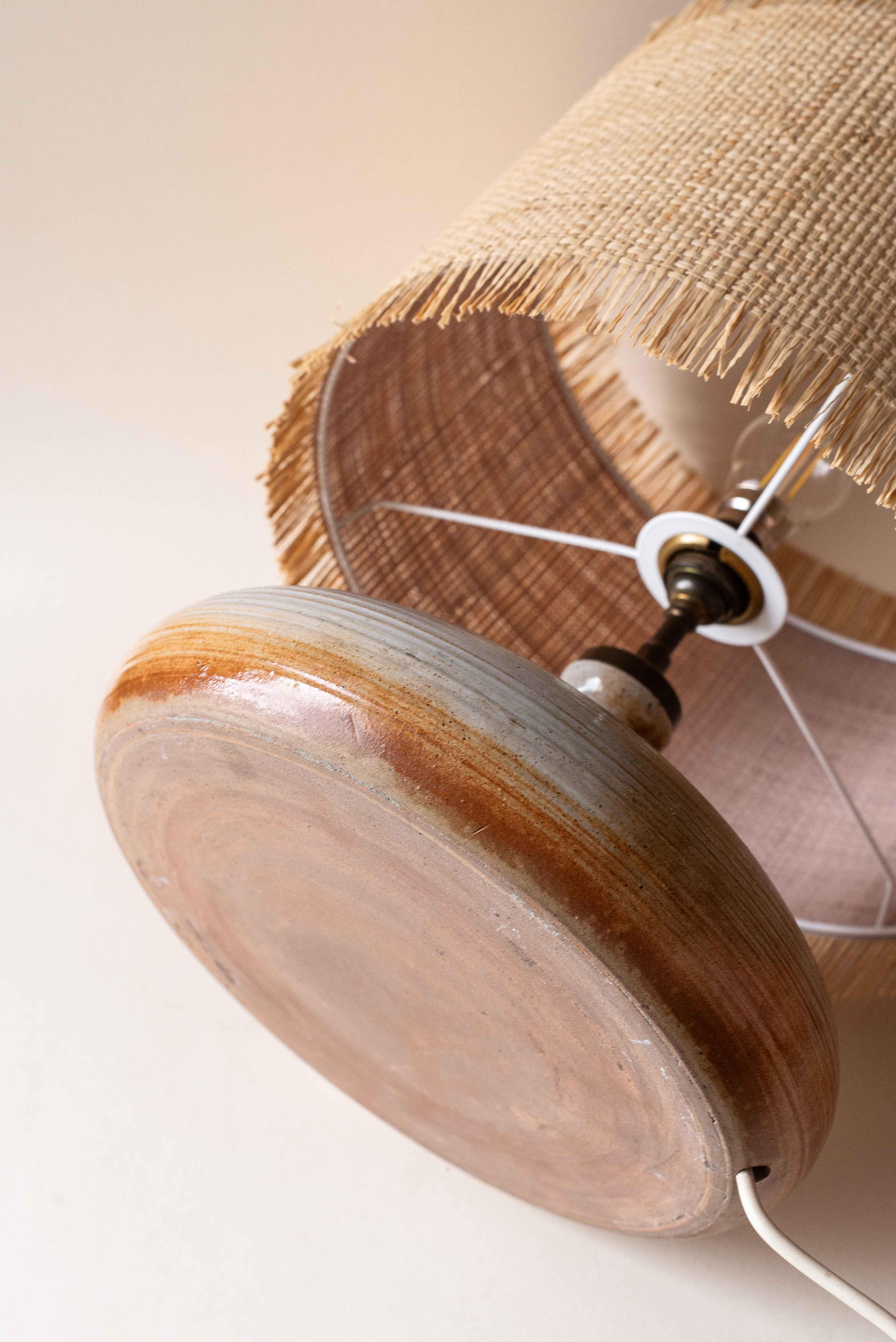 Ceramic Clay Table Lamp, Atelier Grès du Marais, France 1960s 6